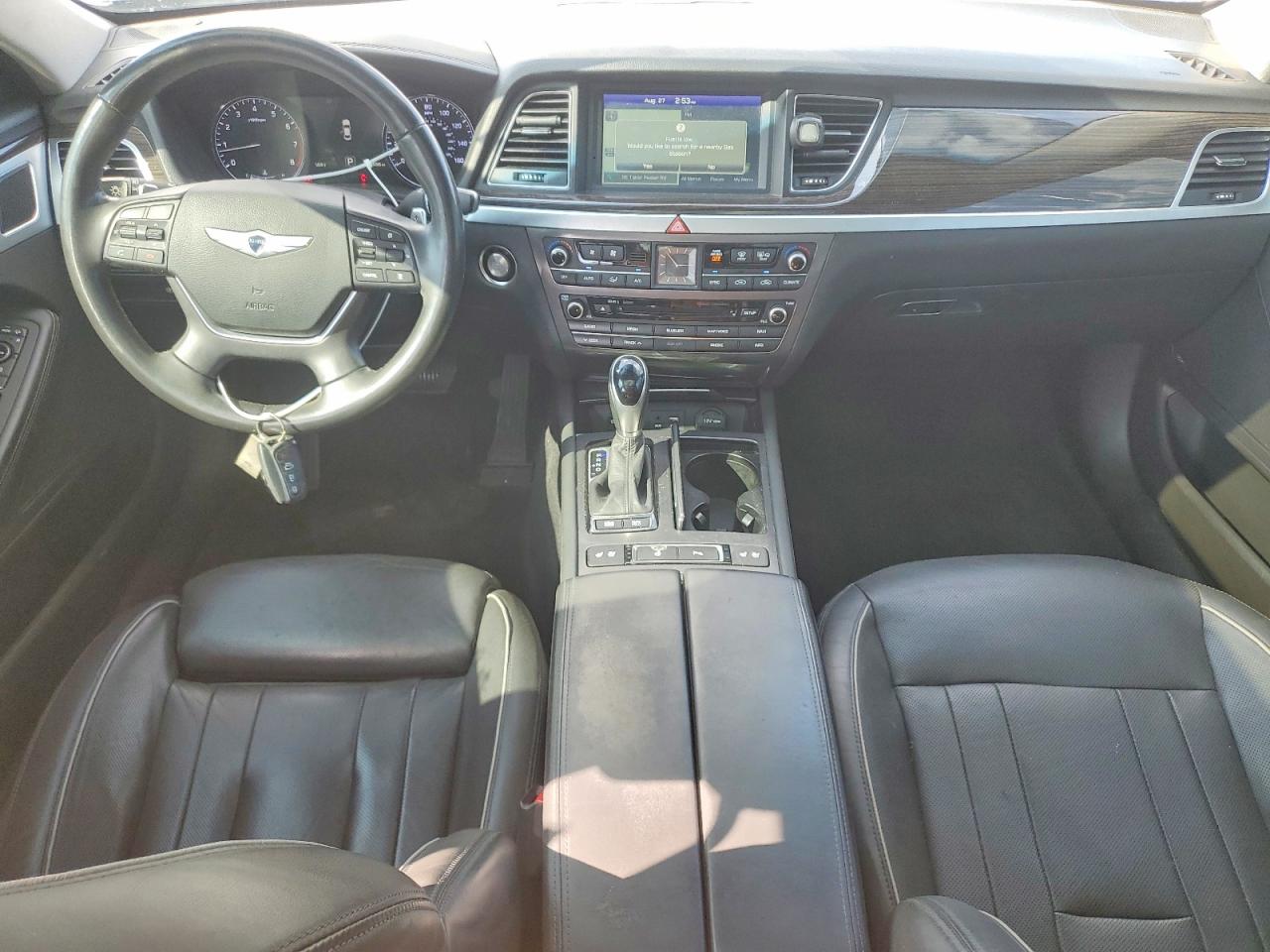 2015 Hyundai Genesis 3.8l Silver vin: KMHGN4JE5FU072780