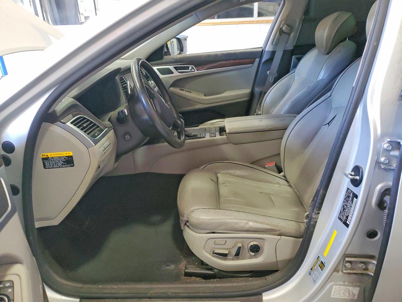 2015 Hyundai Genesis 3.8l Silver vin: KMHGN4JE5FU074996
