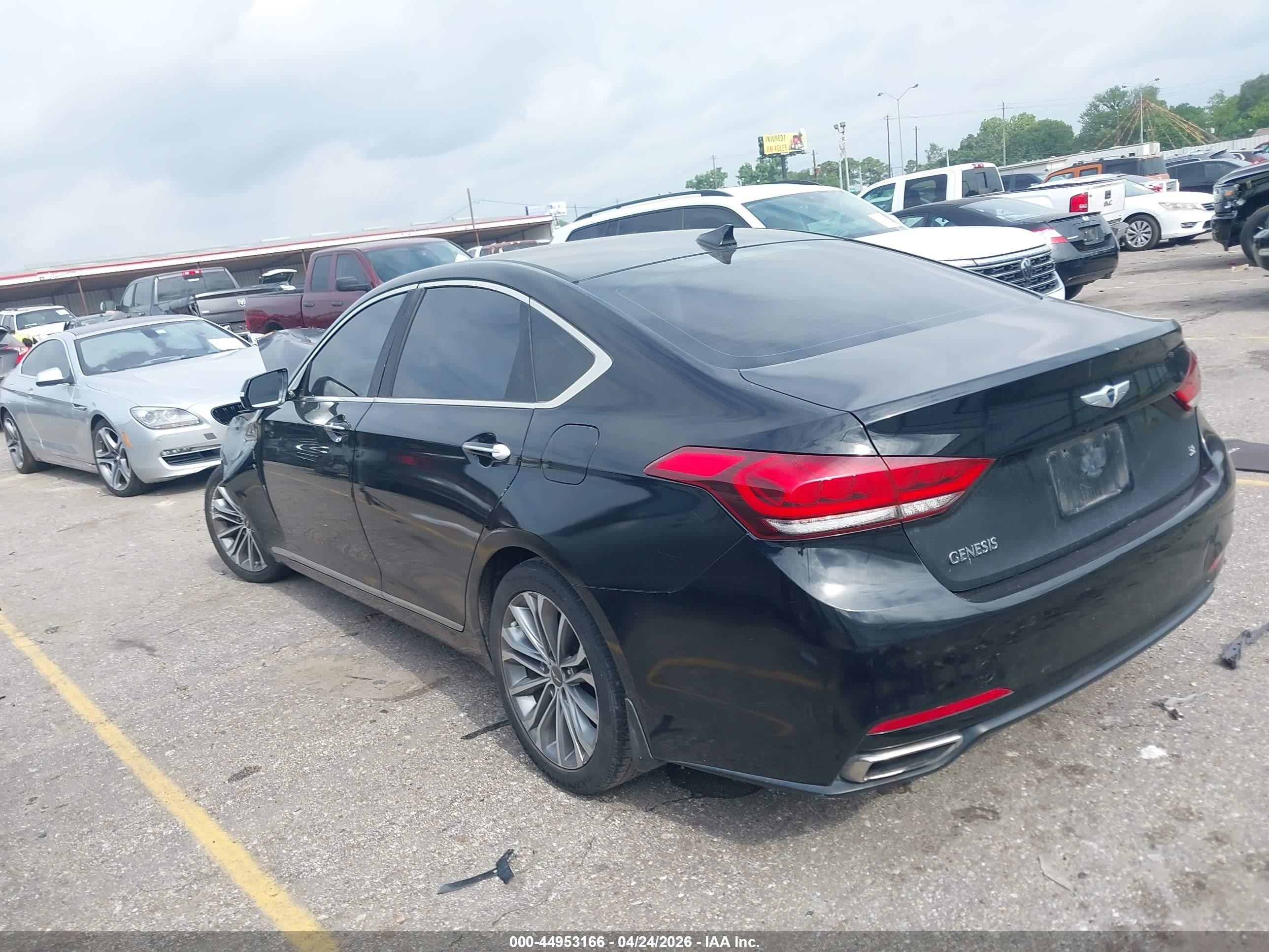 2015 Hyundai Genesis 3.8 Black vin: KMHGN4JE5FU079440