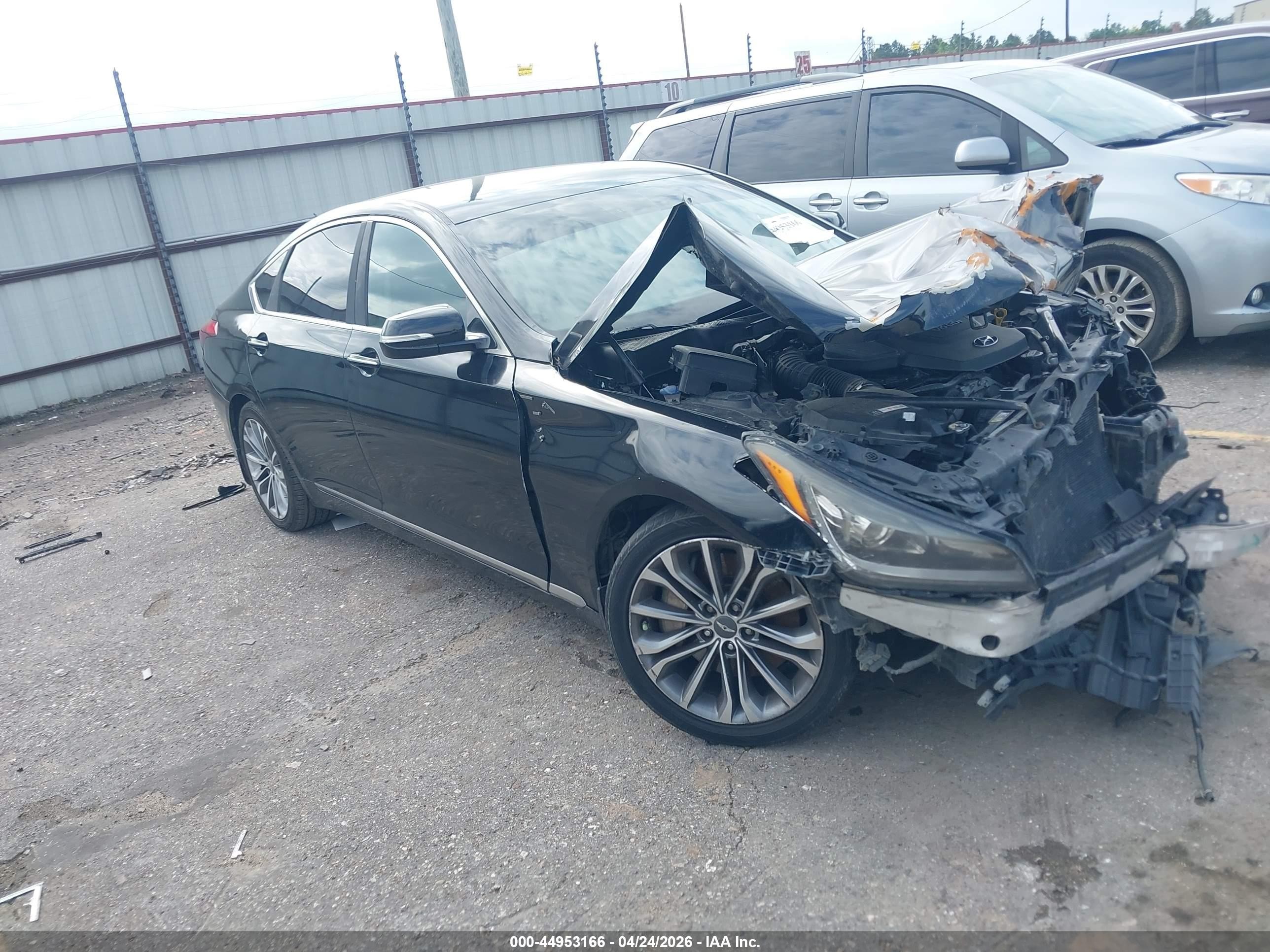 2015 Hyundai Genesis 3.8 Black vin: KMHGN4JE5FU079440