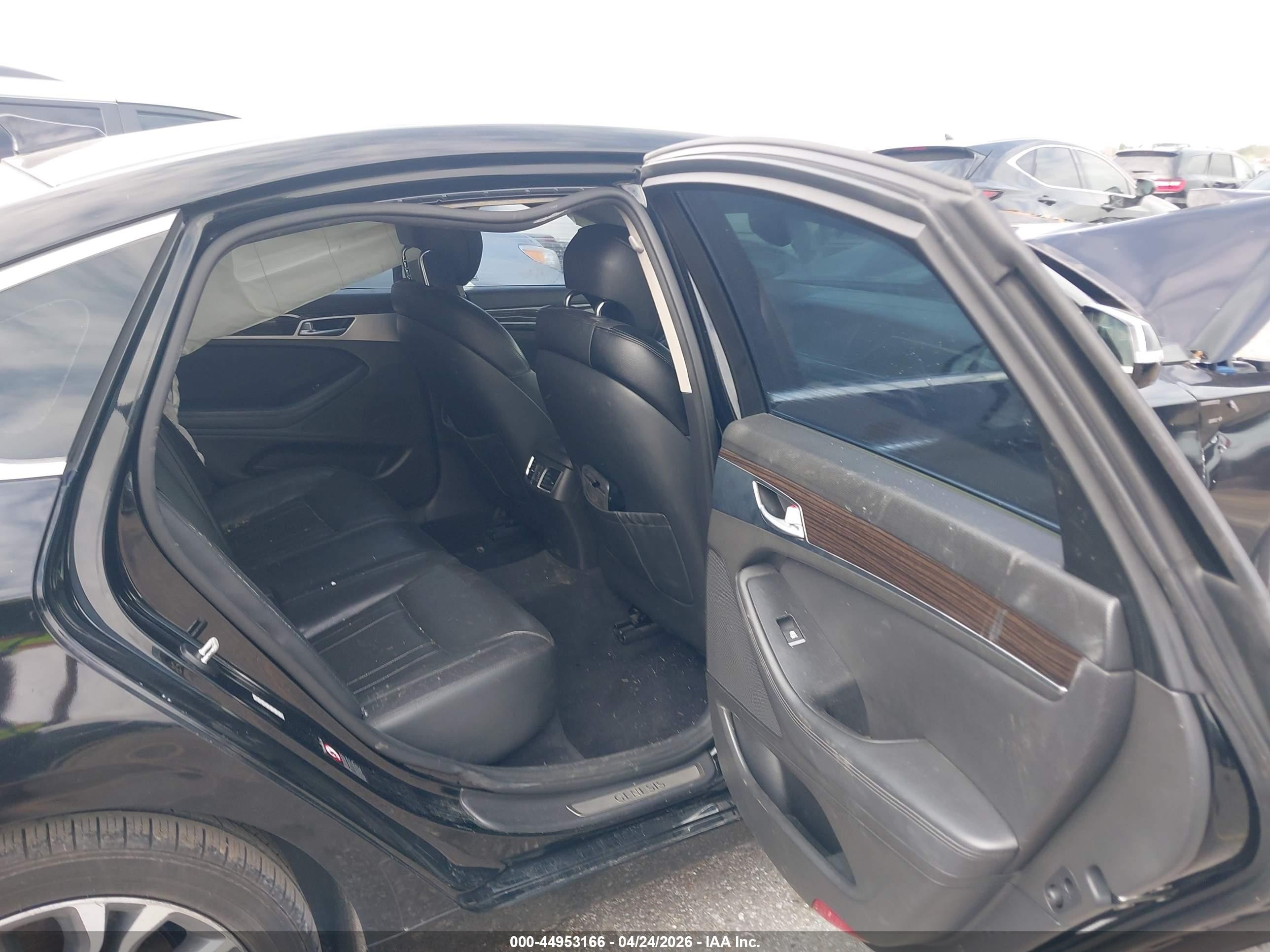 2015 Hyundai Genesis 3.8 Black vin: KMHGN4JE5FU079440