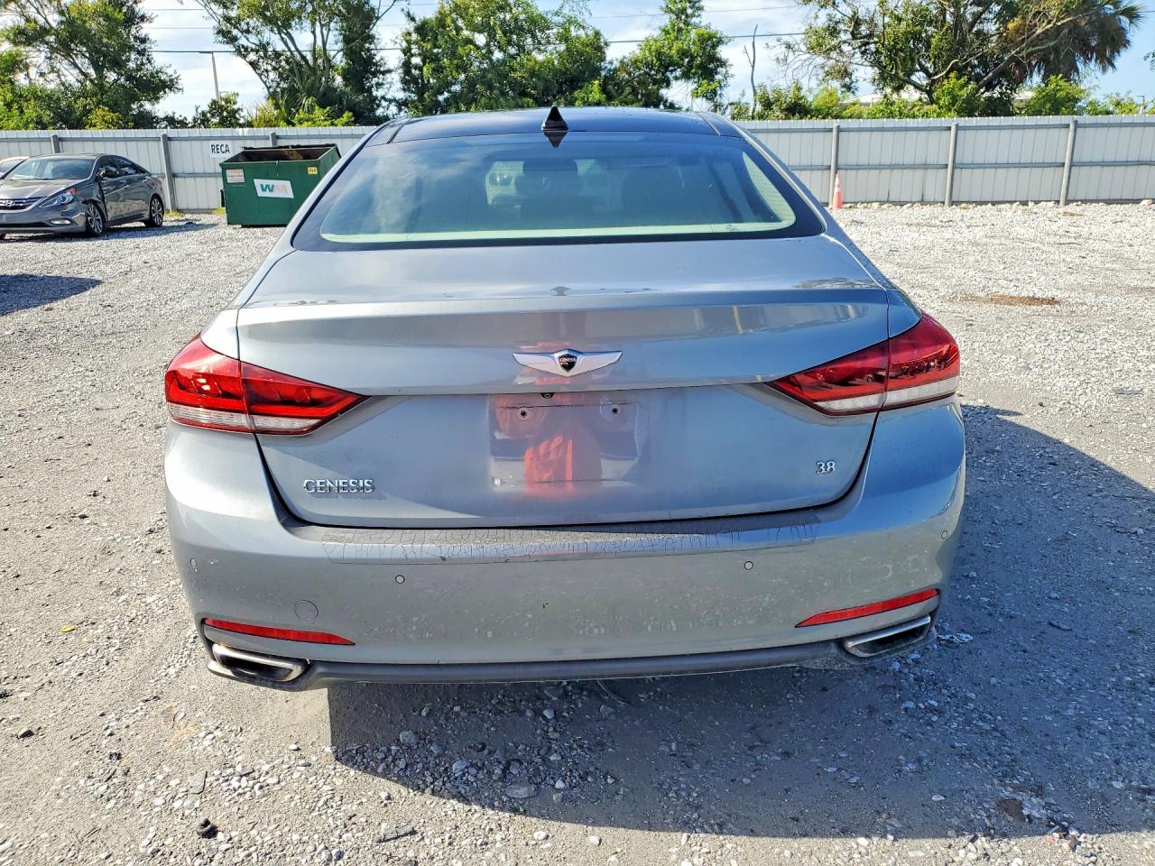 2015 Hyundai Genesis 3.8l Silver vin: KMHGN4JE5FU080443