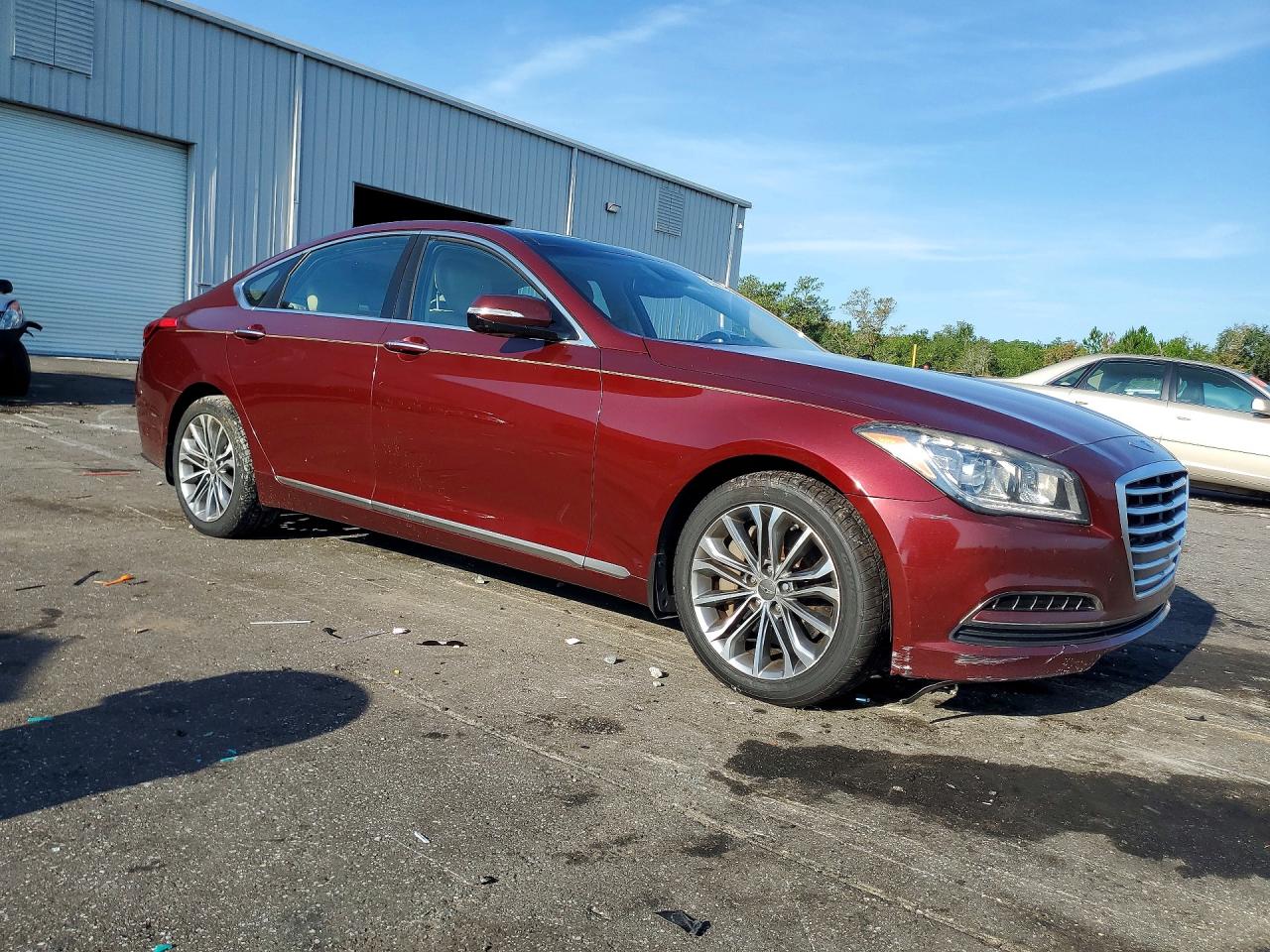 2015 Hyundai Genesis 3.8l Бордовый vin: KMHGN4JE5FU080555