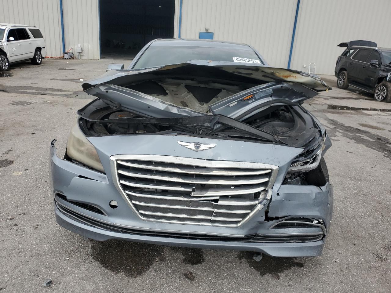2015 Hyundai Genesis 3.8l Blue vin: KMHGN4JE5FU089854