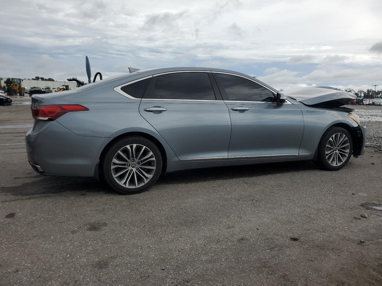 2015 Hyundai Genesis 3.8l Blue vin: KMHGN4JE5FU089854