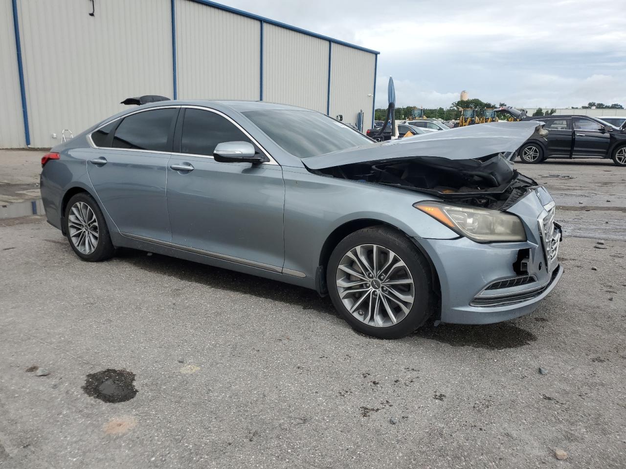 2015 Hyundai Genesis 3.8l Blue vin: KMHGN4JE5FU089854