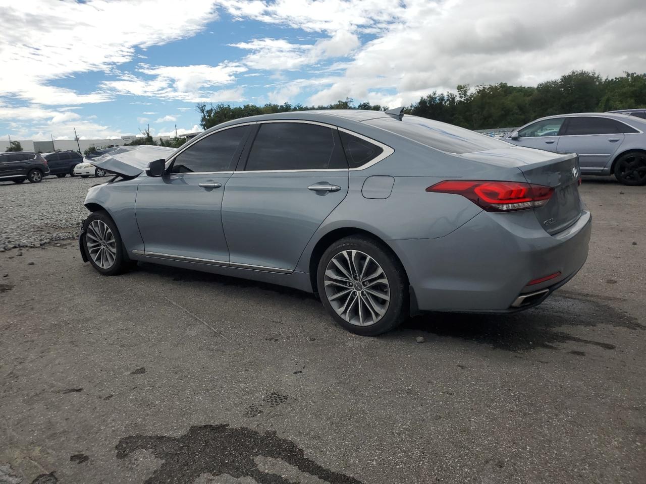 2015 Hyundai Genesis 3.8l Blue vin: KMHGN4JE5FU089854