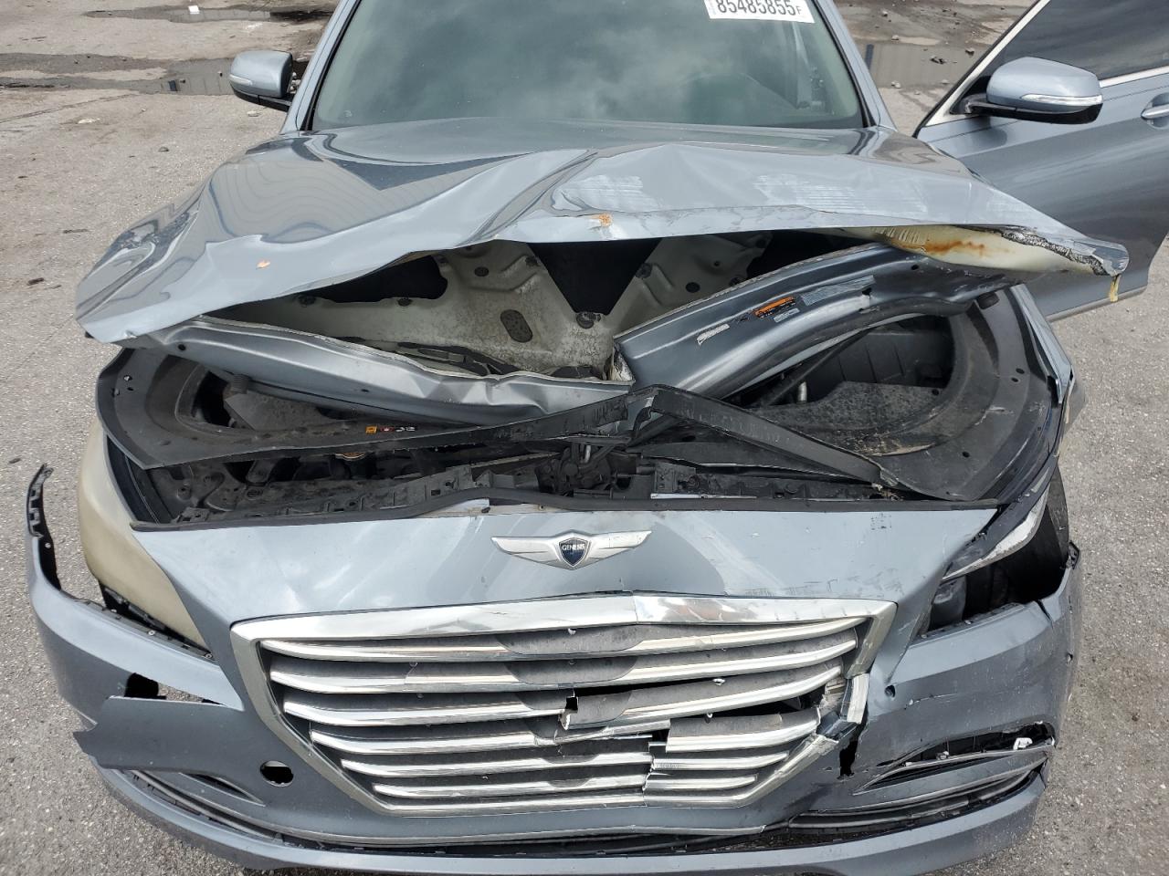 2015 Hyundai Genesis 3.8l Blue vin: KMHGN4JE5FU089854