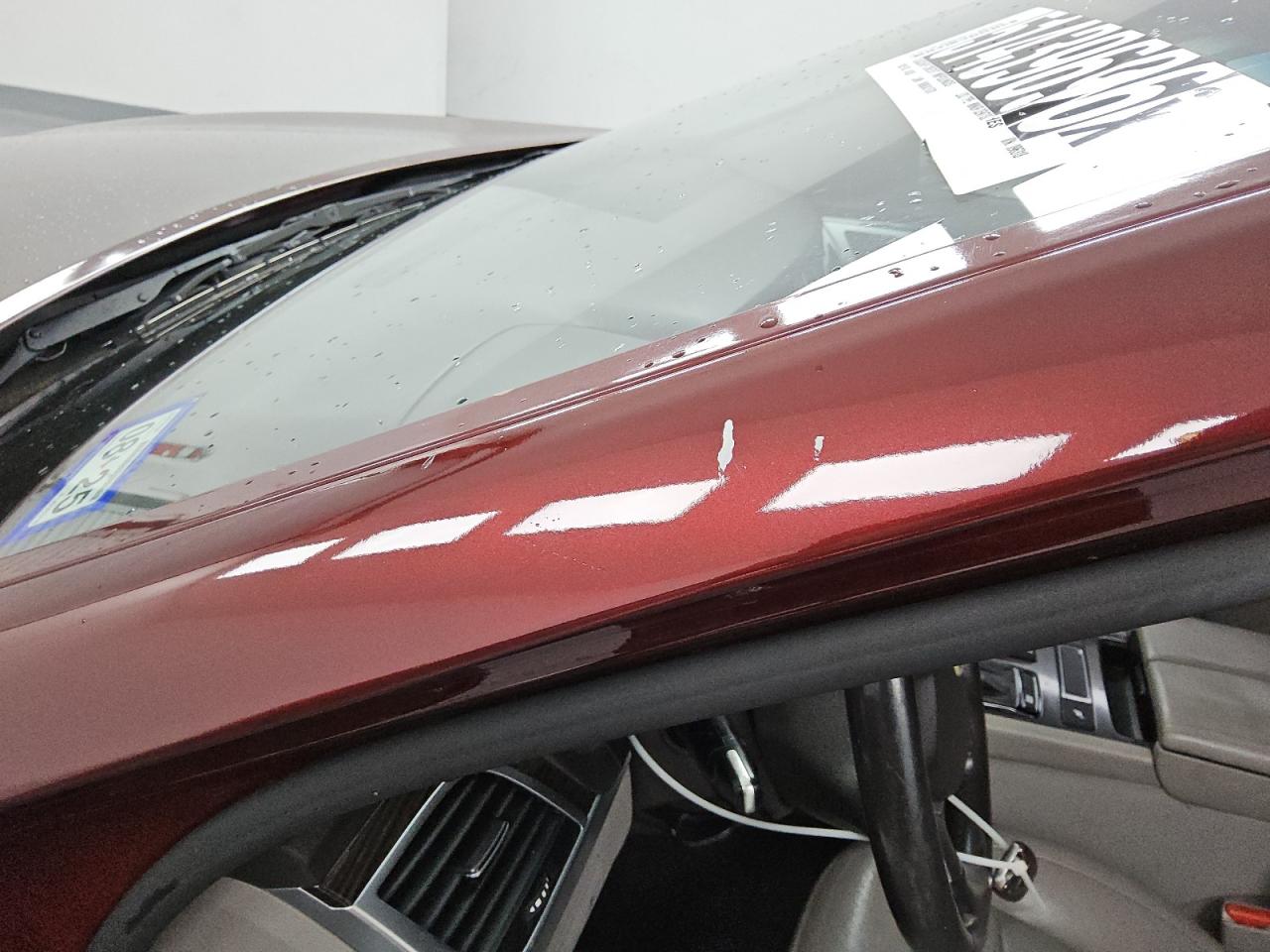 2015 Hyundai Genesis 3.8l Maroon vin: KMHGN4JE5FU096318 Damage: Left Drip Rail, Dent(S) W/ Paint Dmg, 1 To 2 Inches