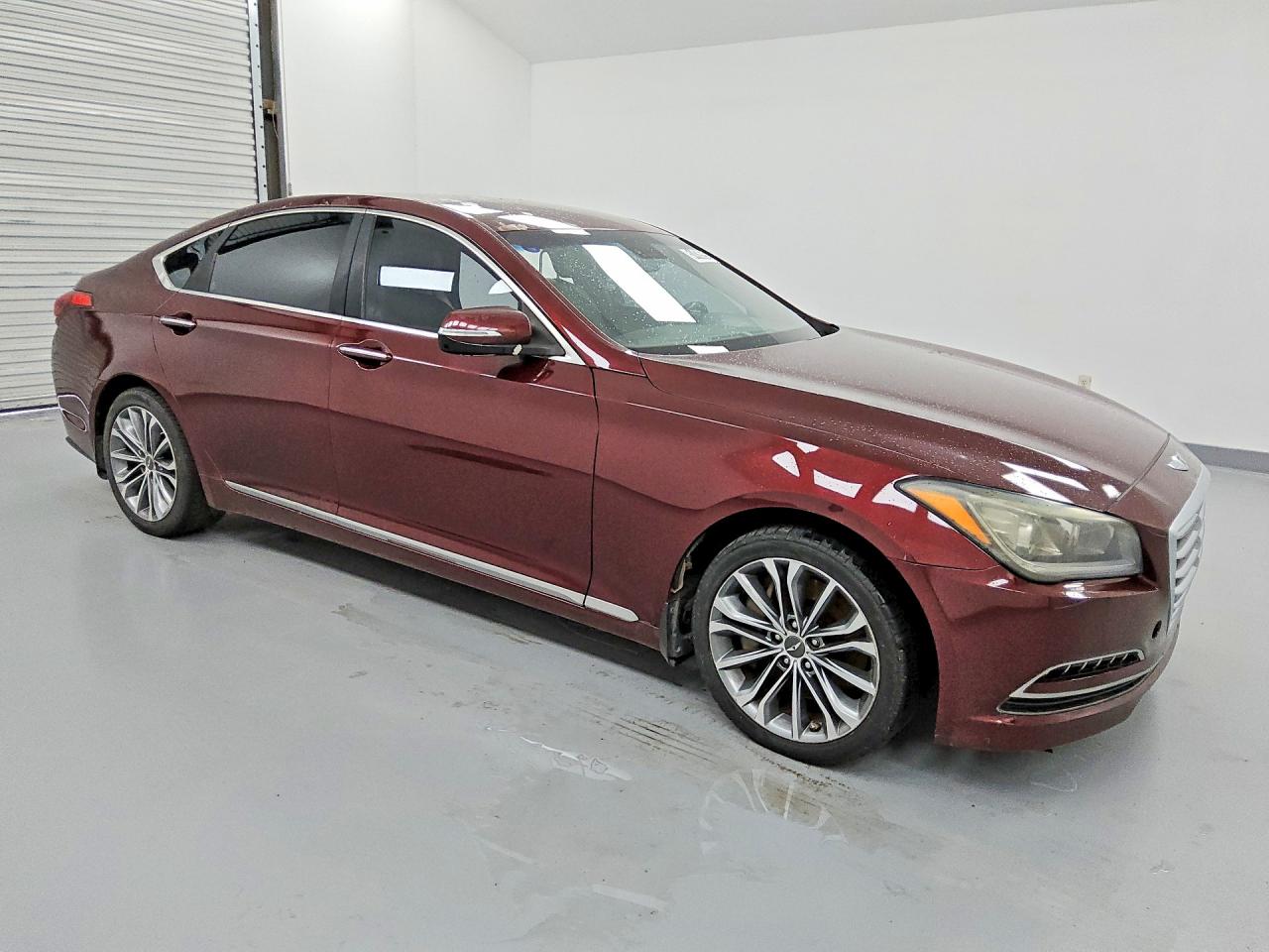 2015 Hyundai Genesis 3.8l Maroon vin: KMHGN4JE5FU096318