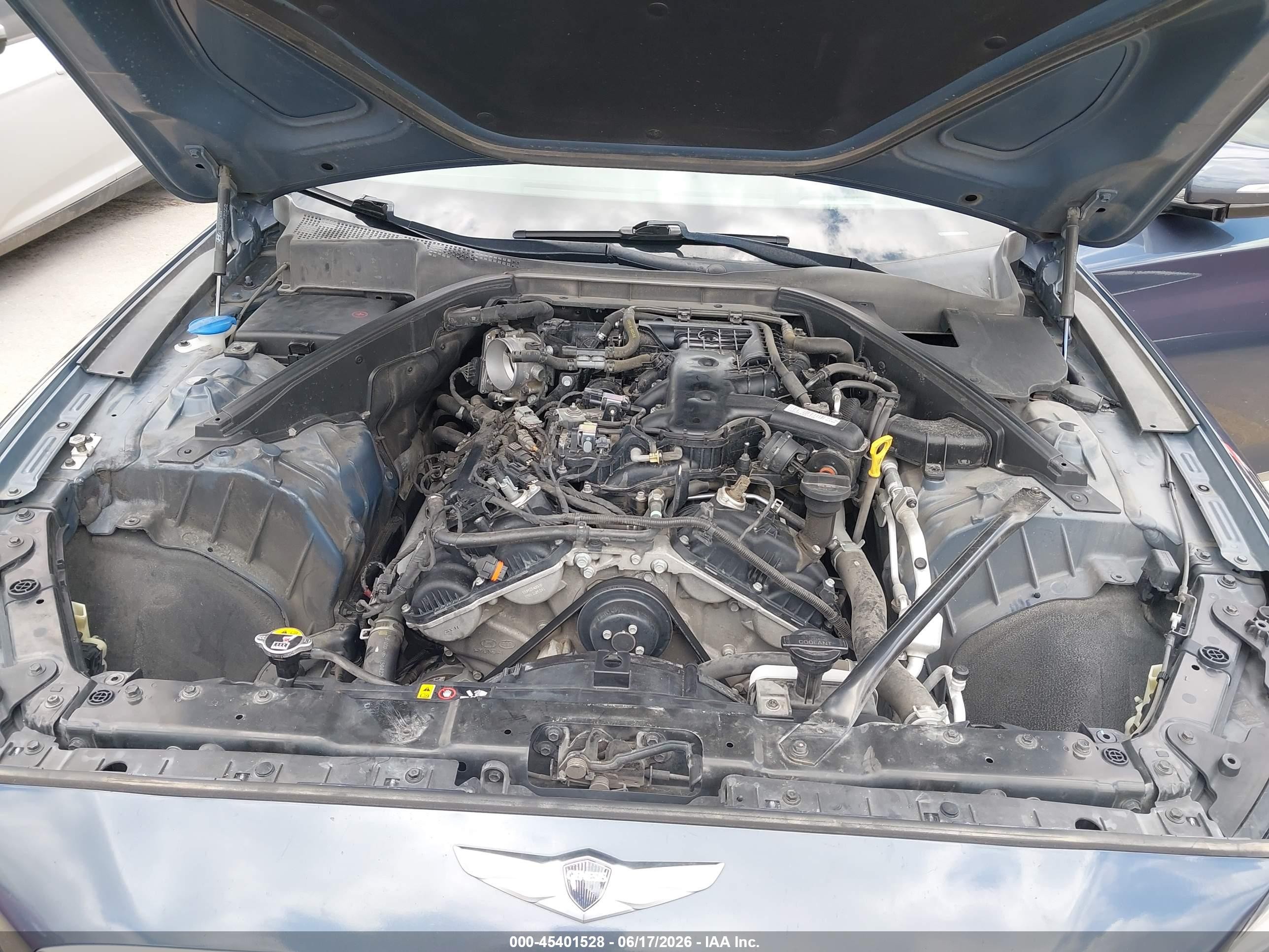 2015 Hyundai Genesis 3.8 Dark Blue vin: KMHGN4JE5FU101758