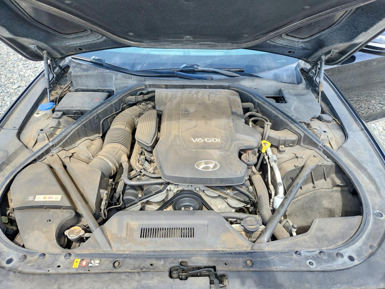 2015 Hyundai Genesis 3.8l Black vin: KMHGN4JE6FU020381