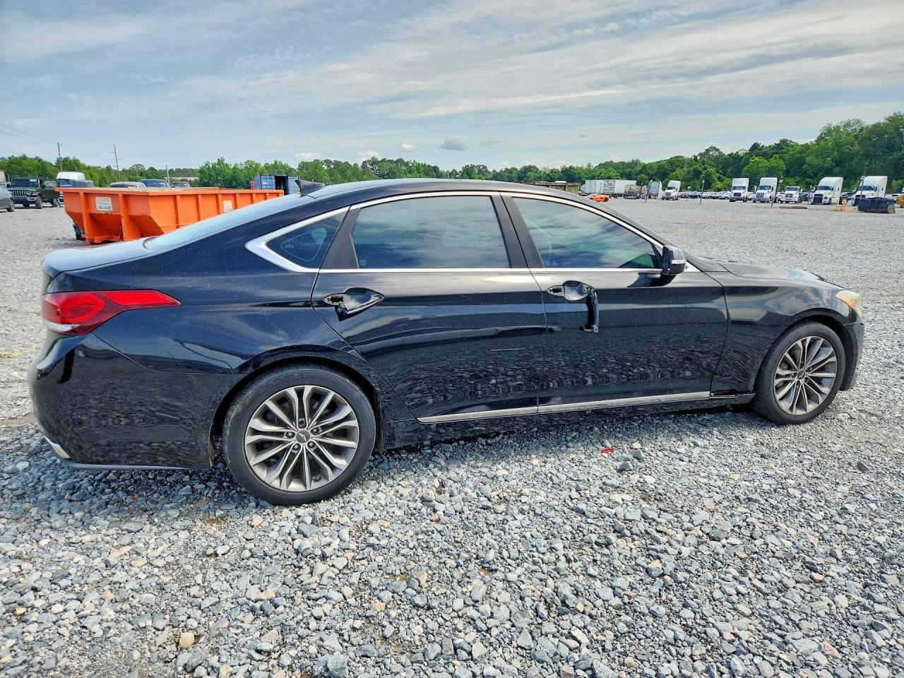 2015 Hyundai Genesis 3.8l Black vin: KMHGN4JE6FU020381