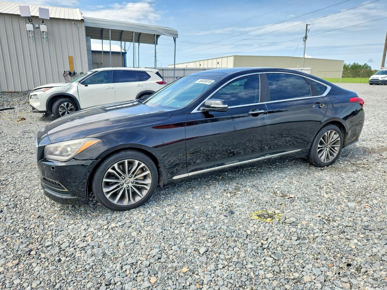 2015 Hyundai Genesis 3.8l Черный vin: KMHGN4JE6FU020381