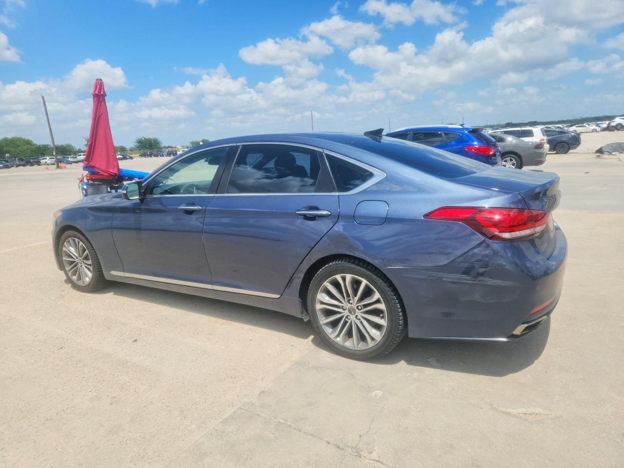 2015 Hyundai Genesis 3.8l Blue vin: KMHGN4JE6FU037553