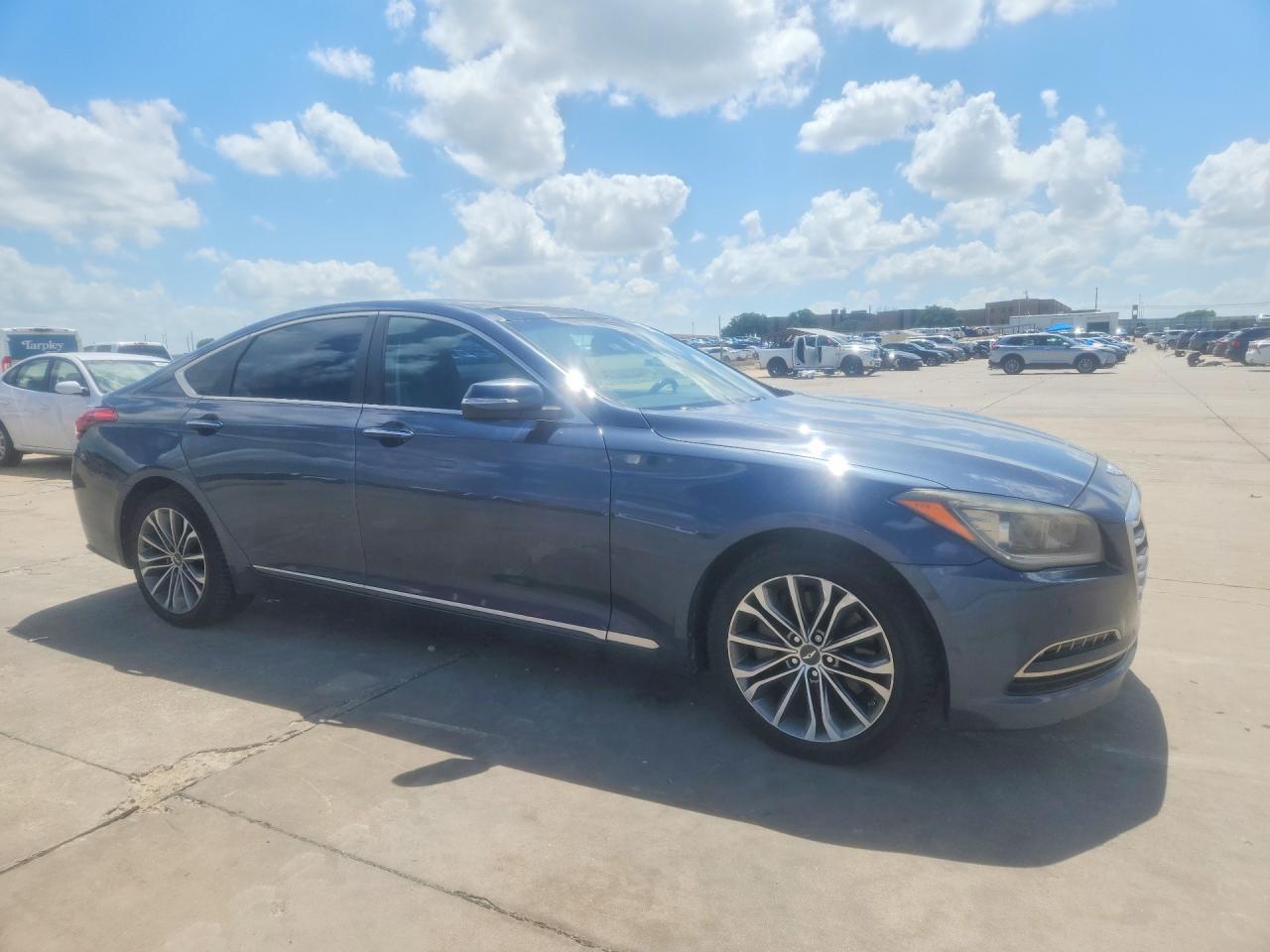 2015 Hyundai Genesis 3.8l Blue vin: KMHGN4JE6FU037553