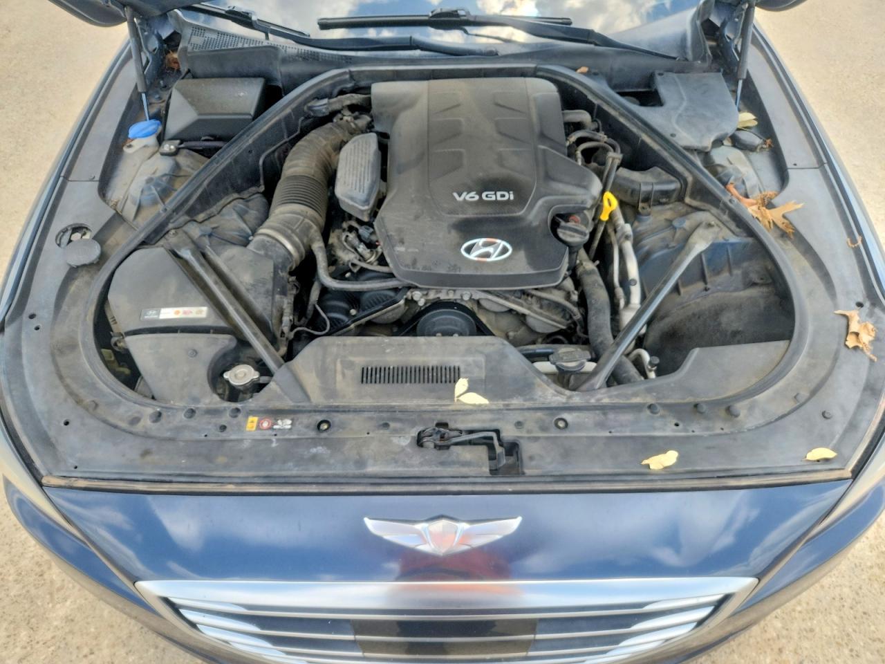 2015 Hyundai Genesis 3.8l Blue vin: KMHGN4JE6FU037553