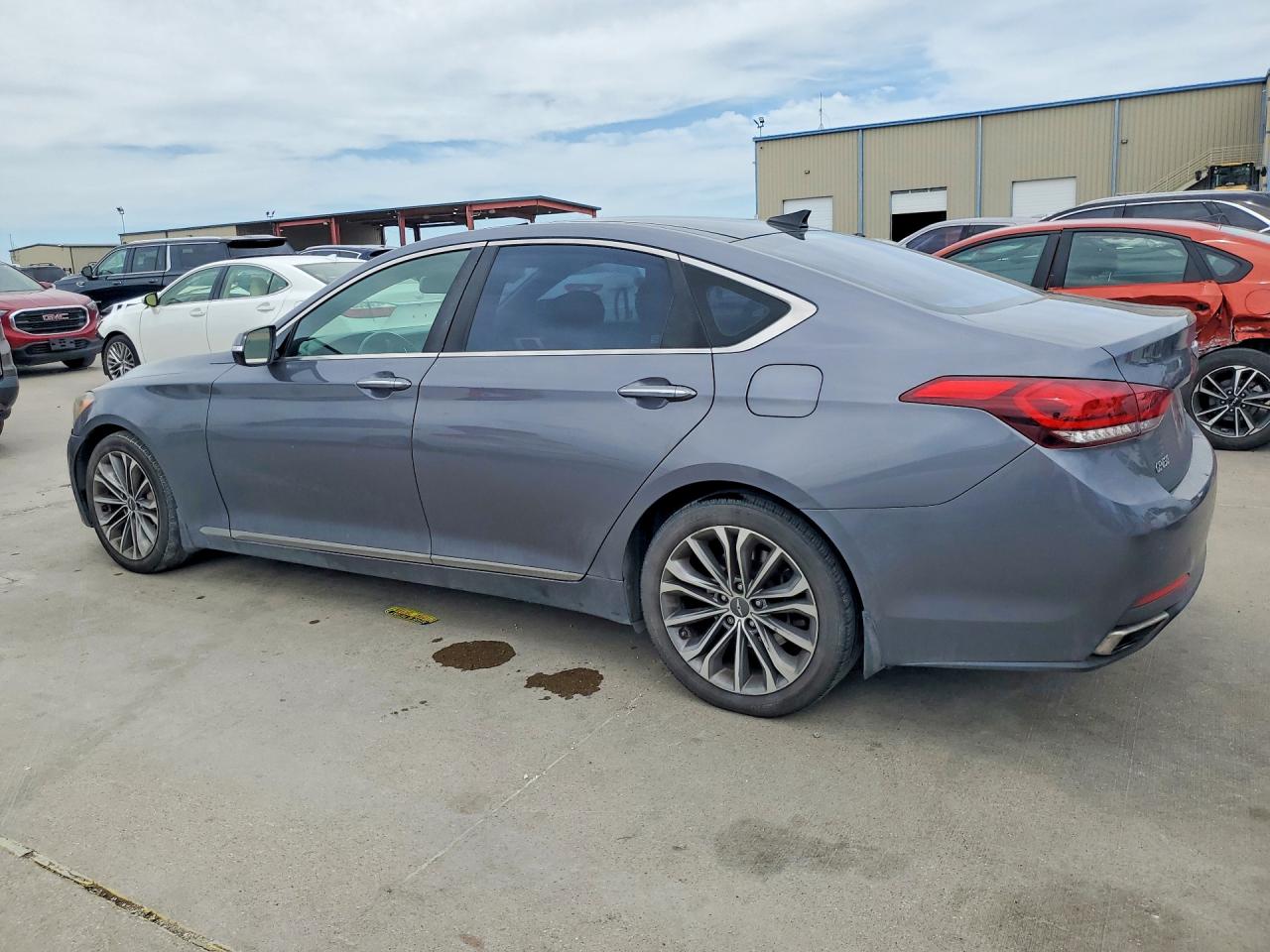 2015 Hyundai Genesis 3.8l Gray vin: KMHGN4JE6FU070603