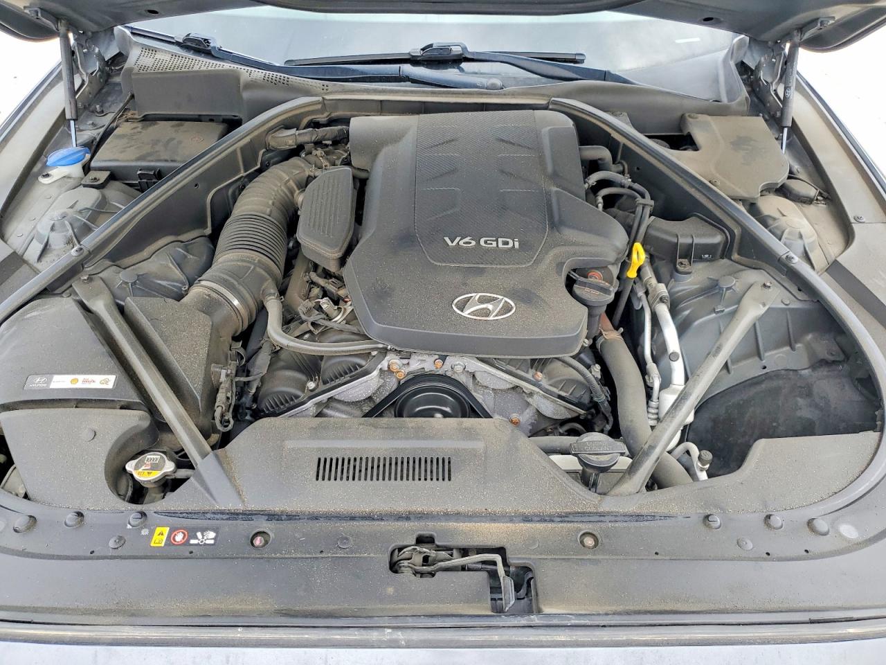 2015 Hyundai Genesis 3.8l Gray vin: KMHGN4JE6FU070603