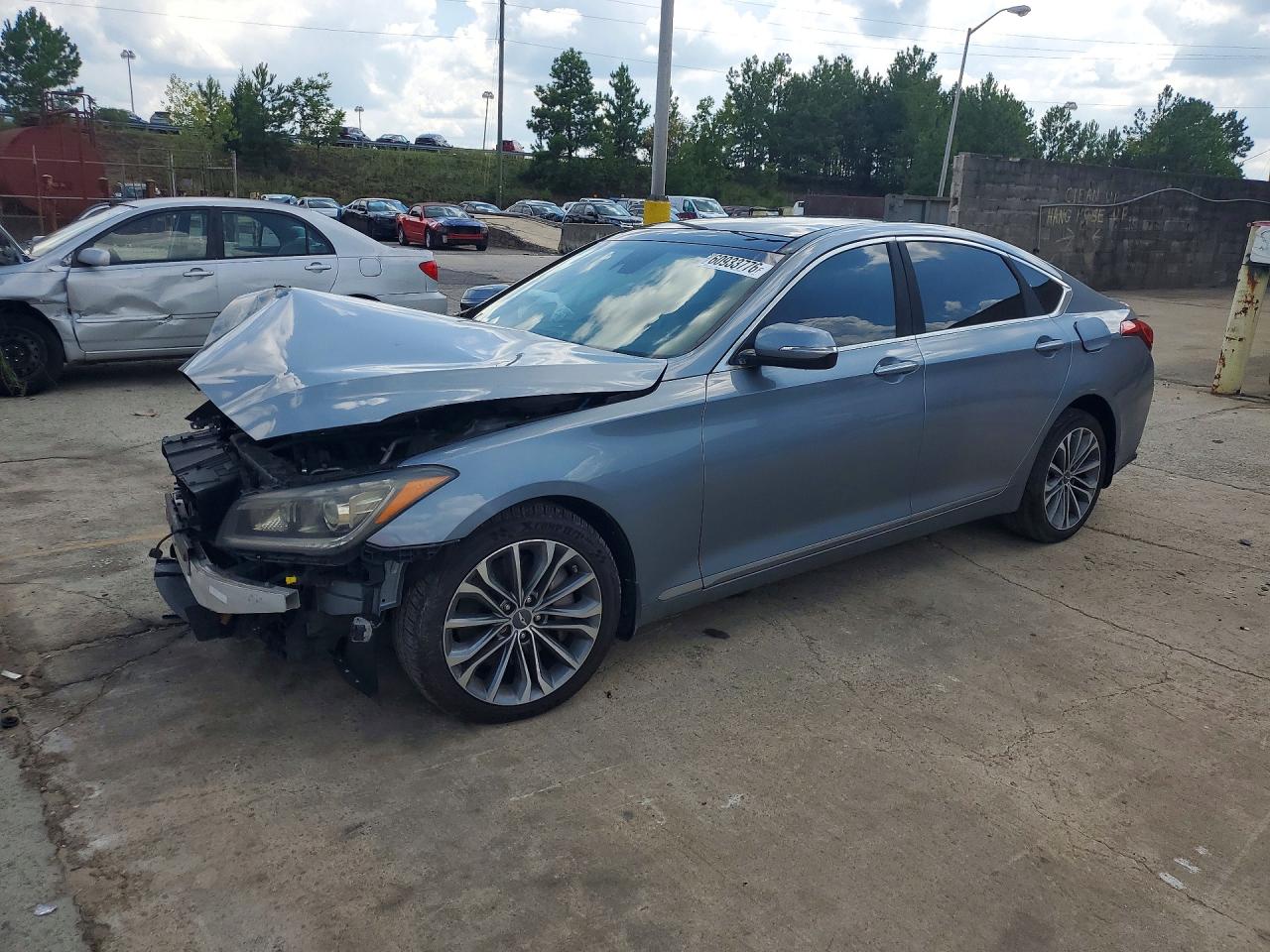 2015 Hyundai Genesis 3.8l Серебряный vin: KMHGN4JE6FU086879