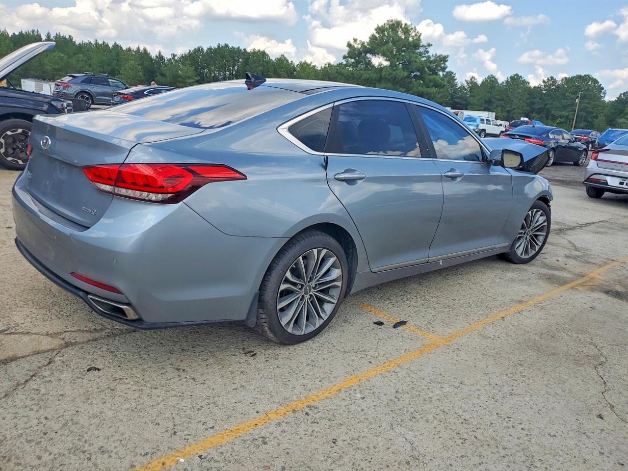 2015 Hyundai Genesis 3.8l Серебряный vin: KMHGN4JE6FU086879