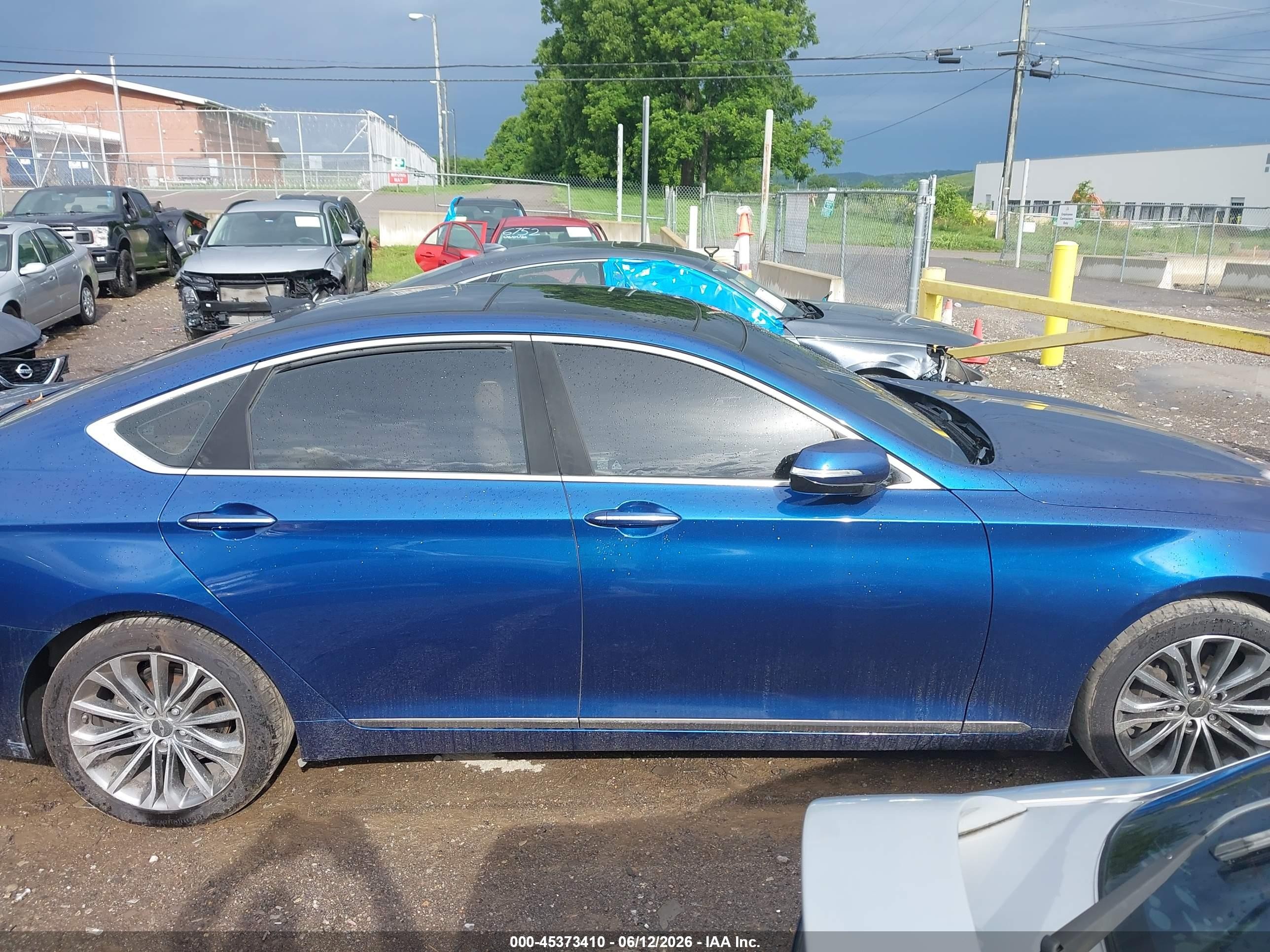 2015 Hyundai Genesis 3.8 Синий vin: KMHGN4JE6FU099714