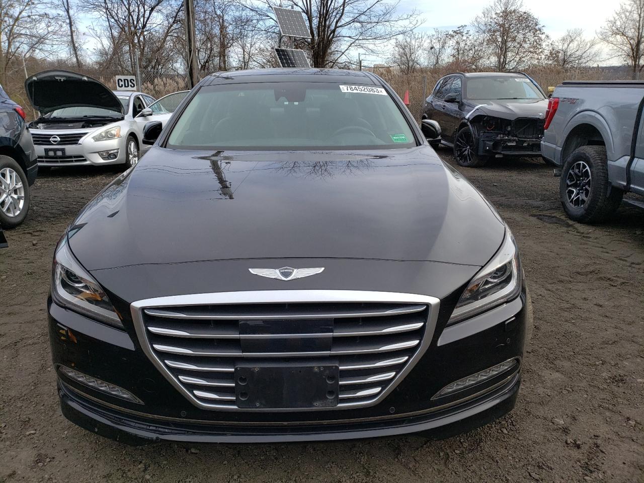 2017 Genesis G80 Base Черный vin: KMHGN4JE6HU182935