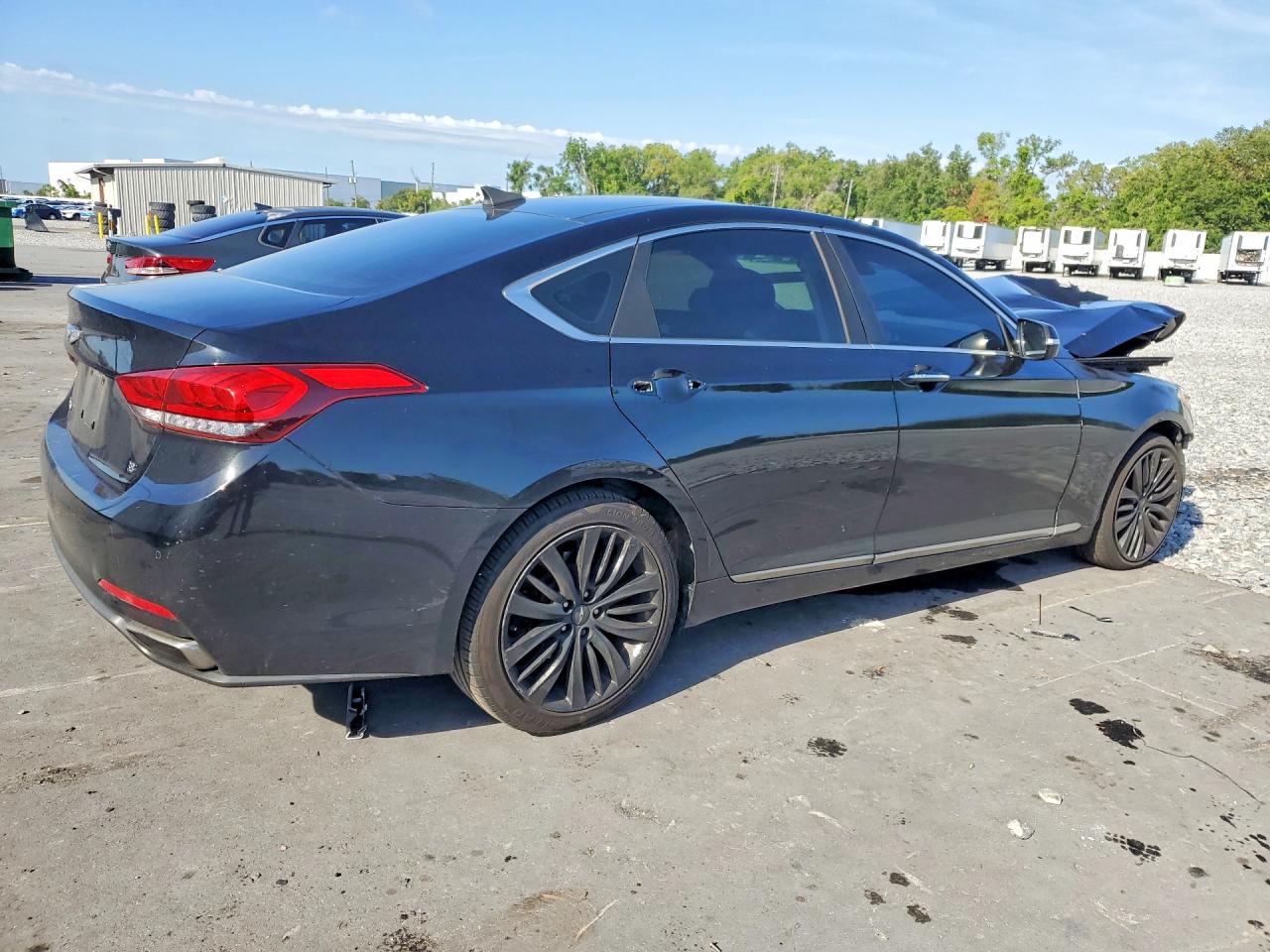 2015 Hyundai Genesis 3.8l Black vin: KMHGN4JE7FU016713