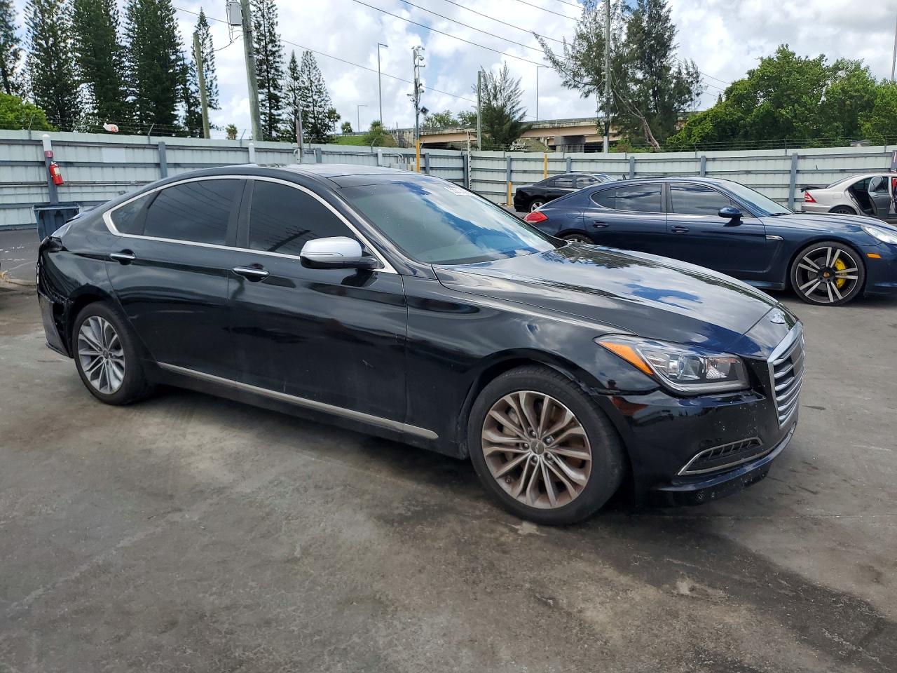 2015 Hyundai Genesis 3.8l Black vin: KMHGN4JE7FU040283