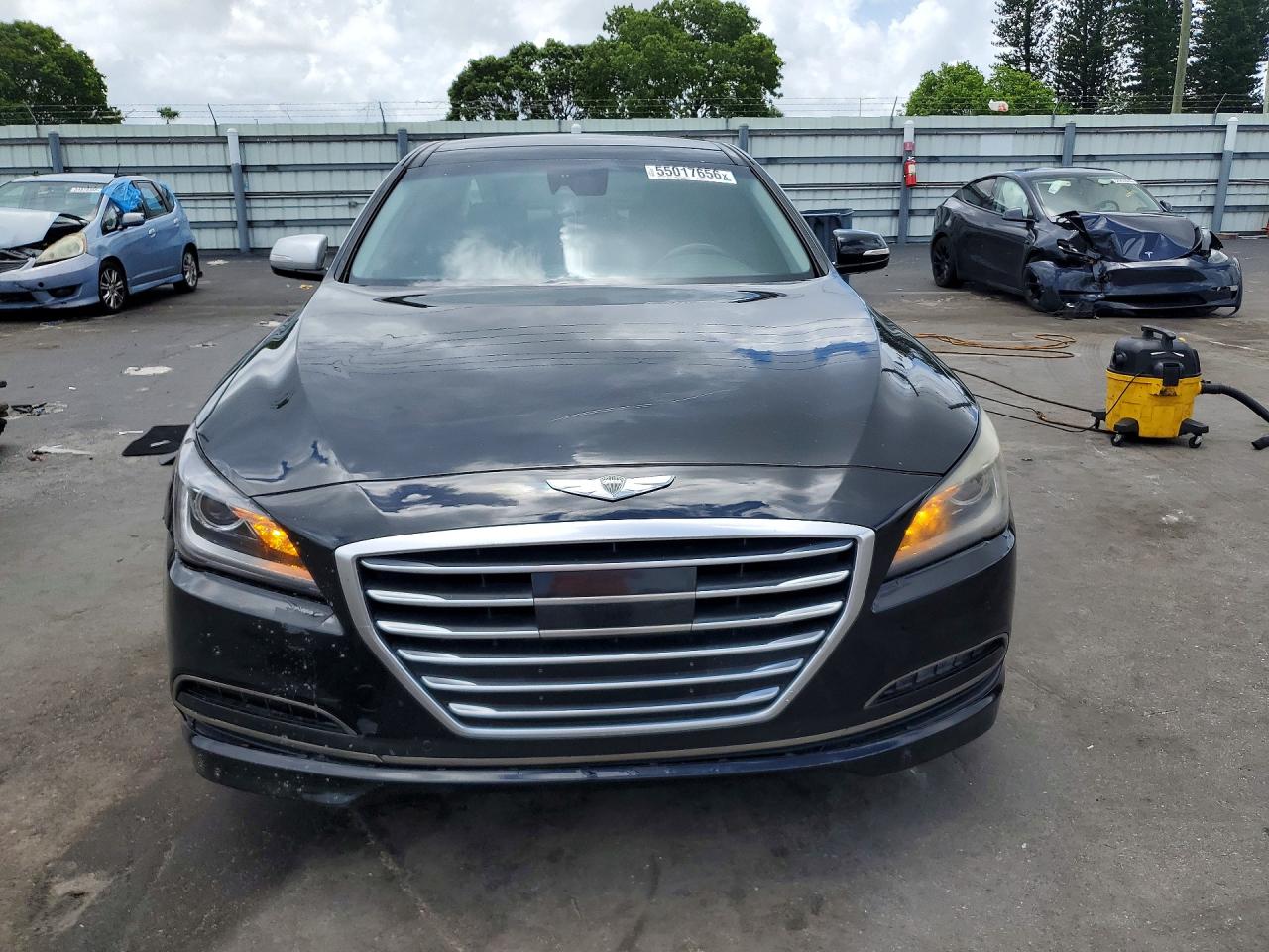 2015 Hyundai Genesis 3.8l Black vin: KMHGN4JE7FU040283