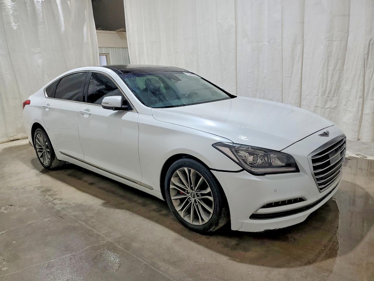 2015 Hyundai Genesis 3.8l White vin: KMHGN4JE7FU042910