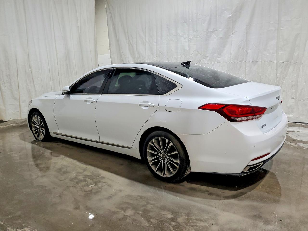 2015 Hyundai Genesis 3.8l White vin: KMHGN4JE7FU042910