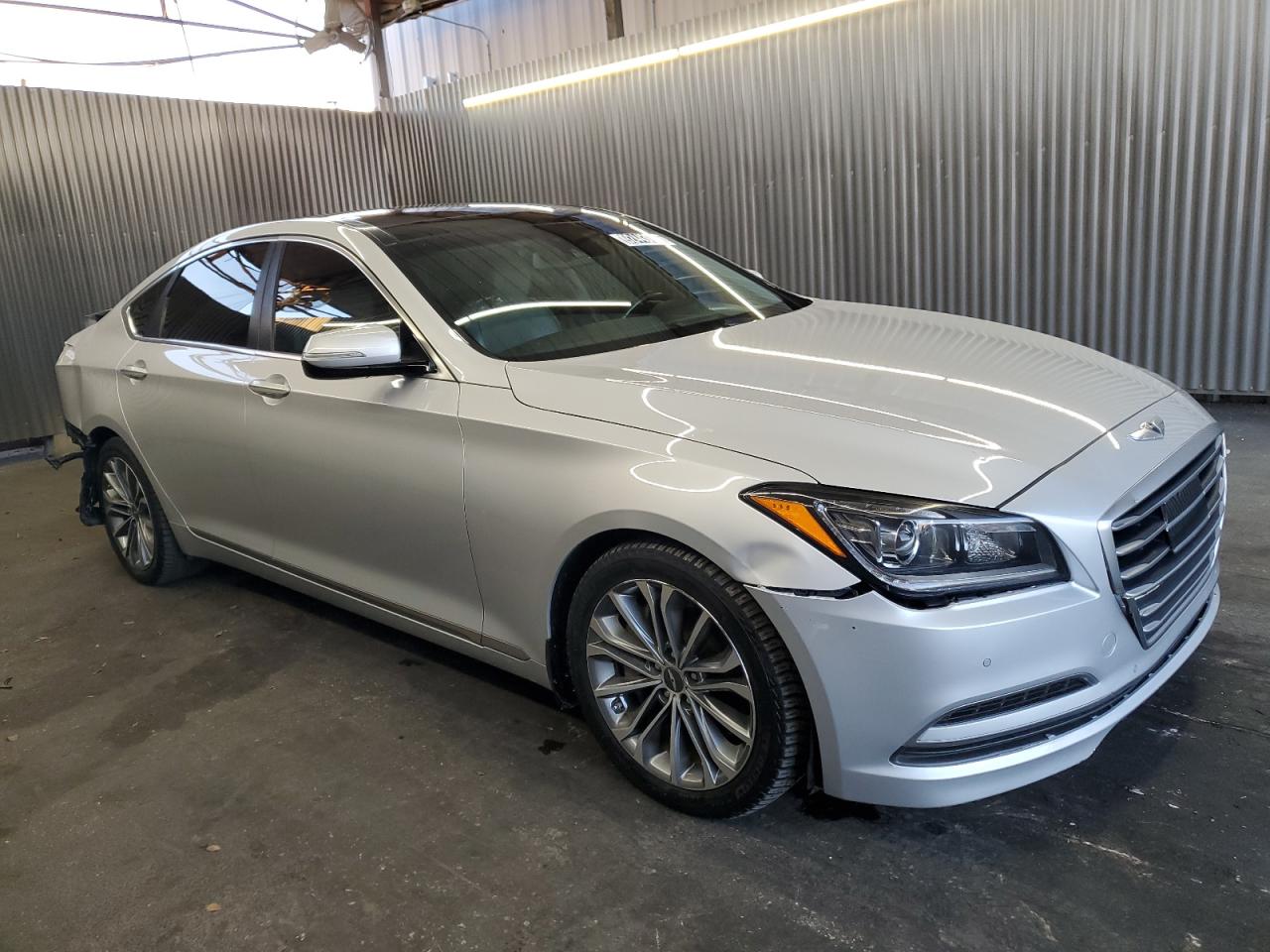 2015 Hyundai Genesis 3.8l Silver vin: KMHGN4JE7FU075079
