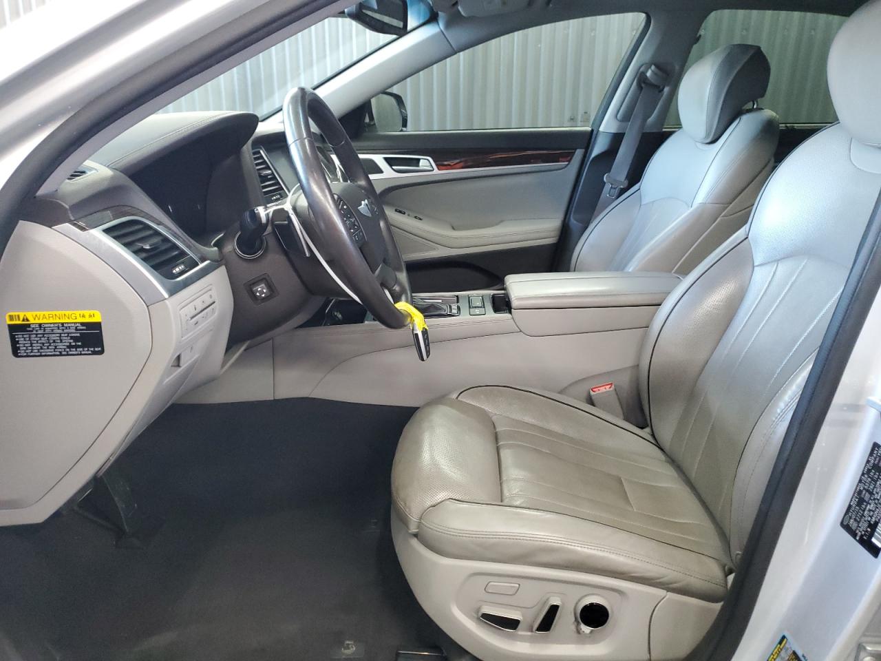 2015 Hyundai Genesis 3.8l Silver vin: KMHGN4JE7FU075079