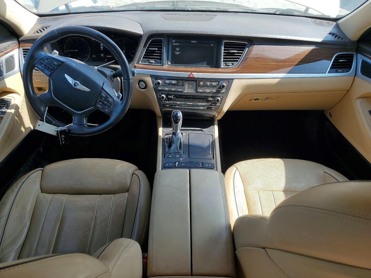 2015 Hyundai Genesis 3.8l Beige vin: KMHGN4JE7FU079648