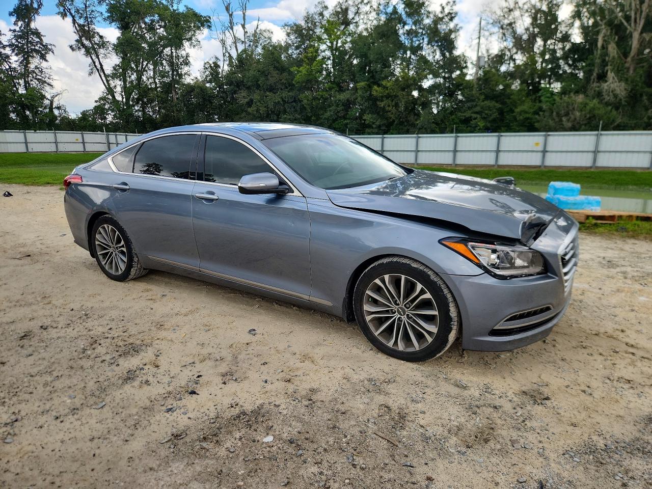 2015 Hyundai Genesis 3.8l Gray vin: KMHGN4JE7FU082260