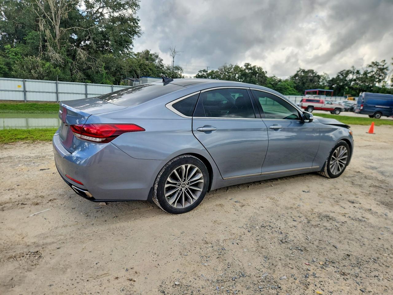 2015 Hyundai Genesis 3.8l Gray vin: KMHGN4JE7FU082260