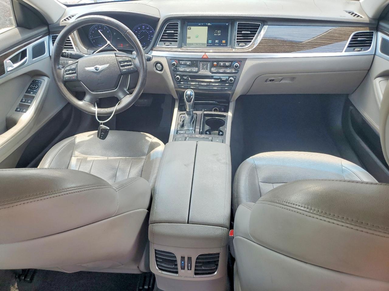 2015 Hyundai Genesis 3.8l Maroon vin: KMHGN4JE7FU087989