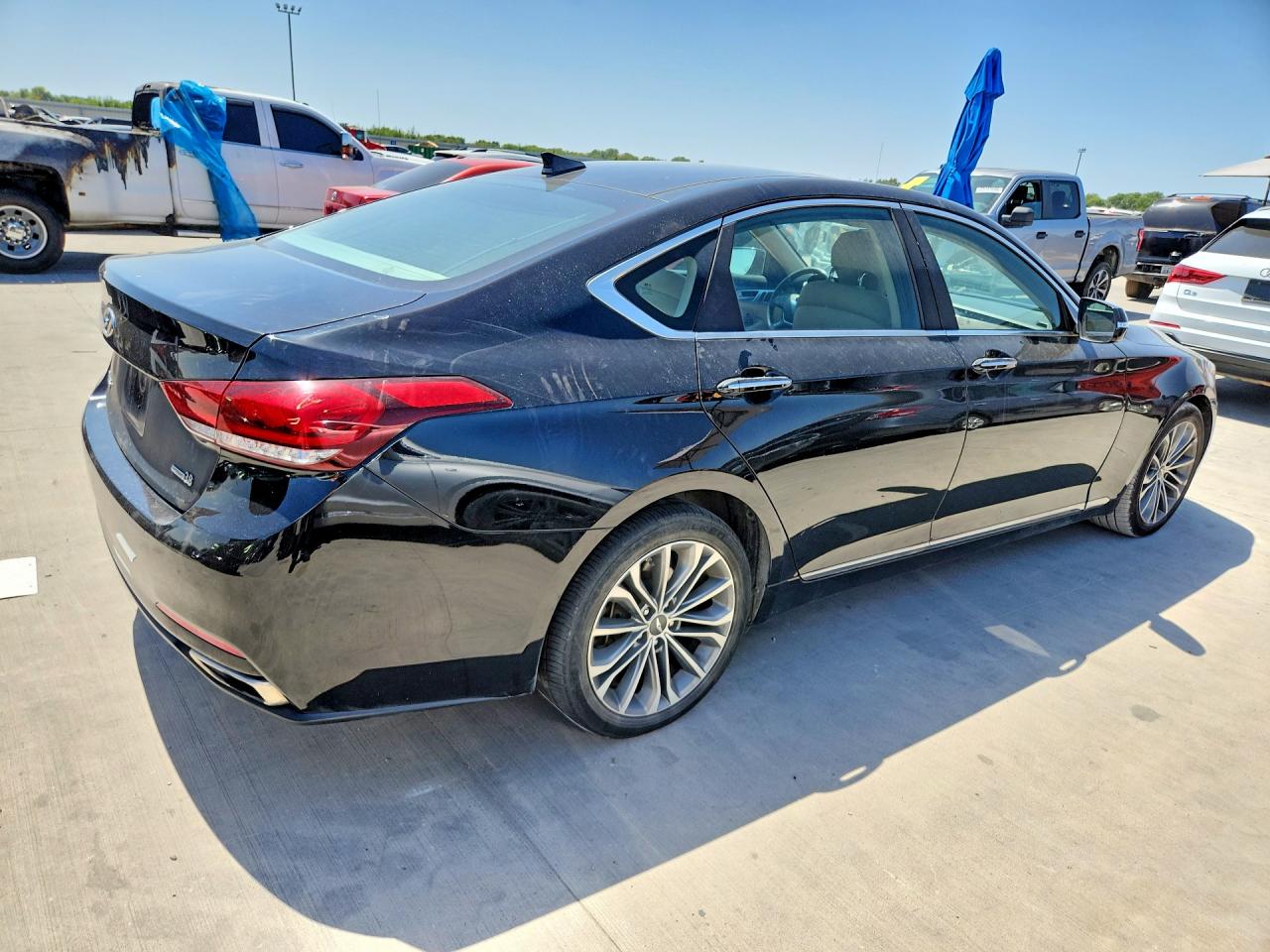 2015 Hyundai Genesis 3.8l Черный vin: KMHGN4JE7FU099771