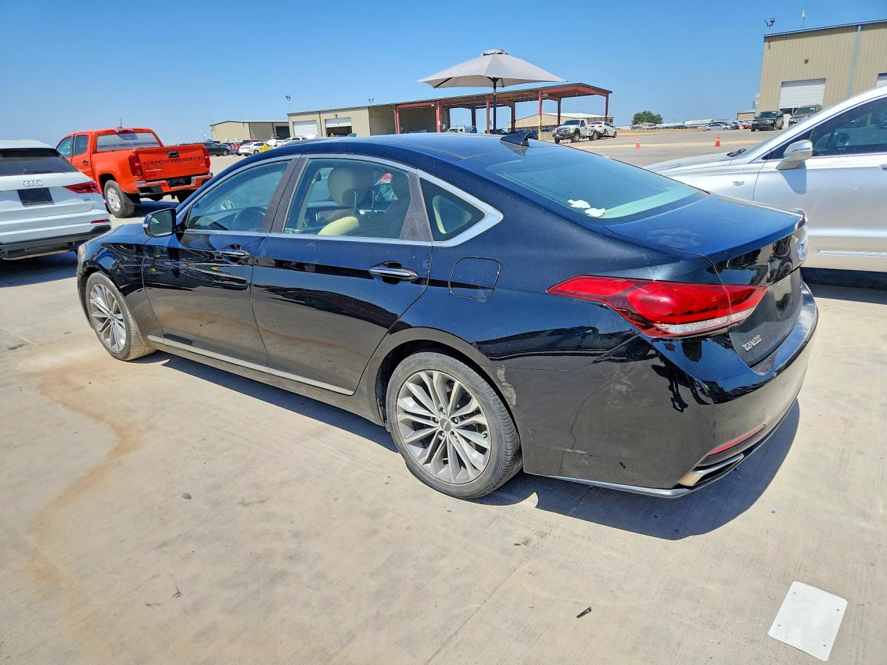 2015 Hyundai Genesis 3.8l Черный vin: KMHGN4JE7FU099771