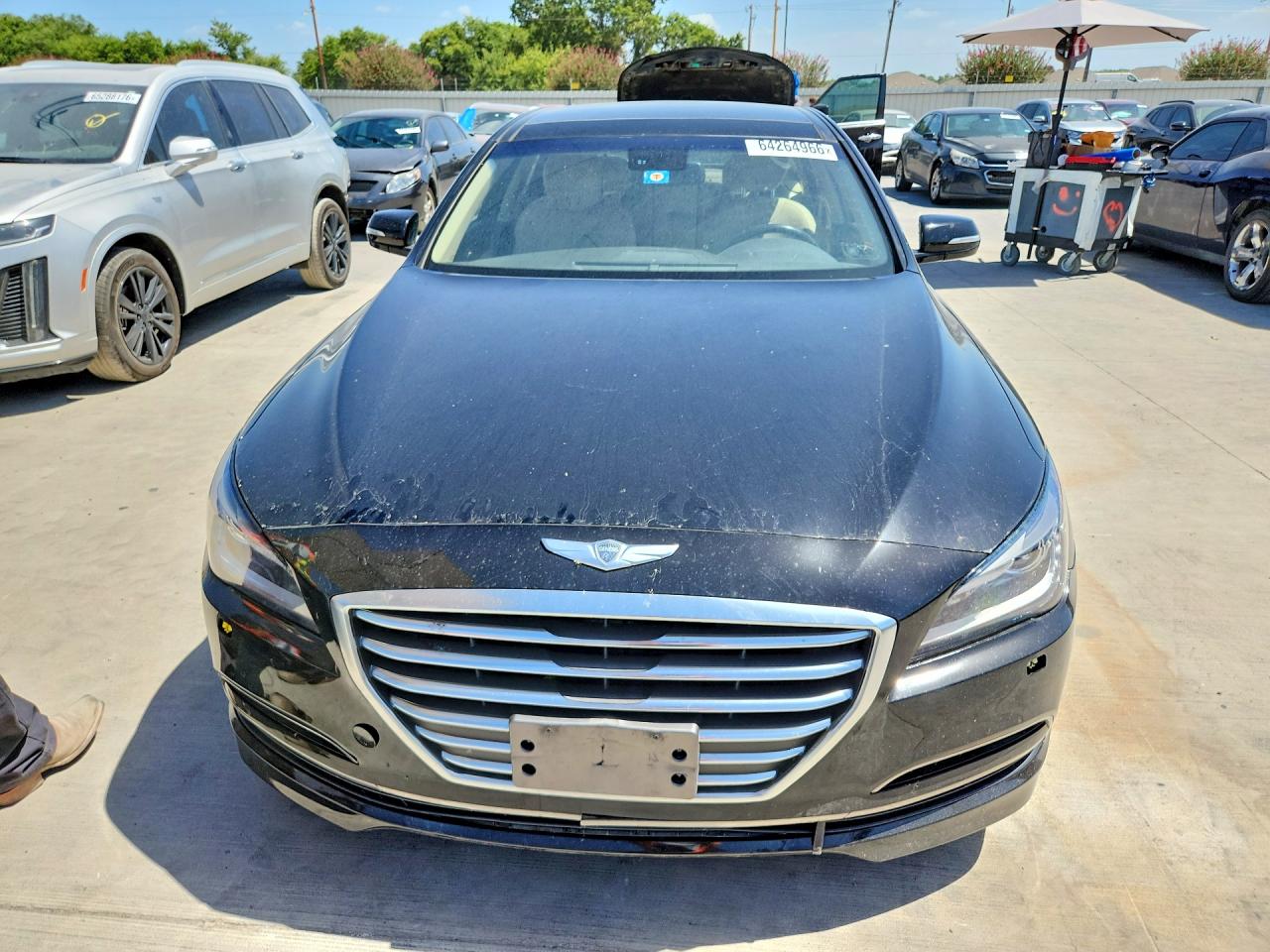 2015 Hyundai Genesis 3.8l Черный vin: KMHGN4JE7FU099771