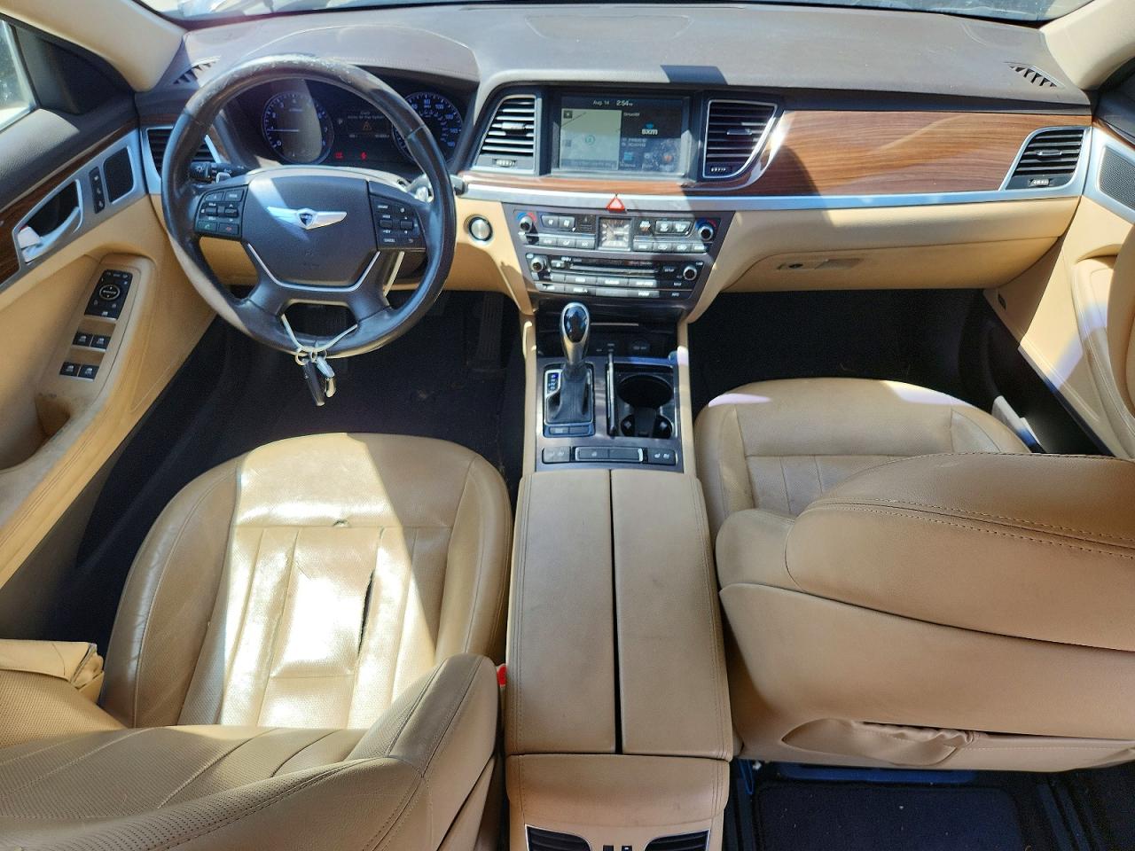 2015 Hyundai Genesis 3.8l Черный vin: KMHGN4JE7FU099771