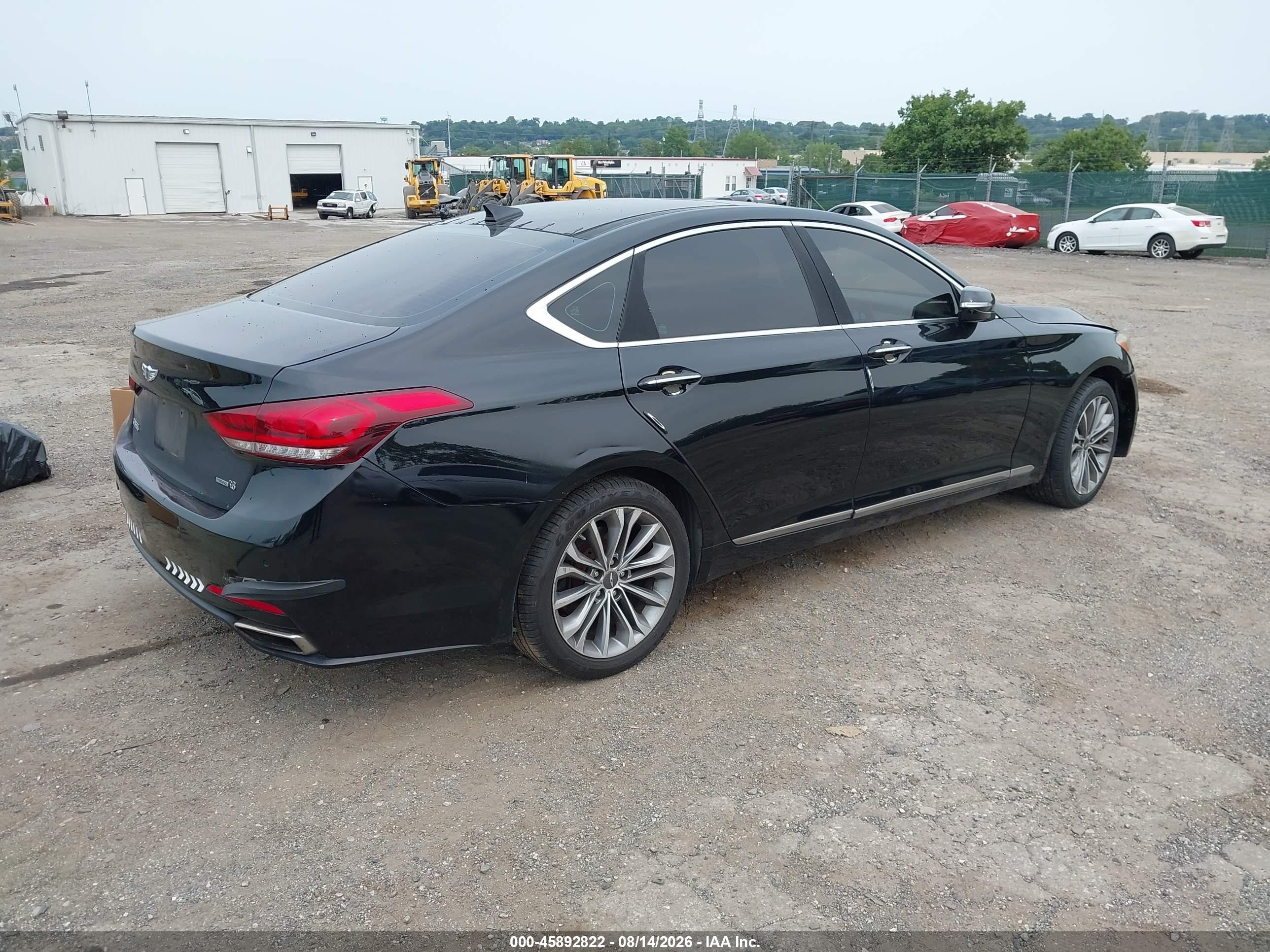 2015 Hyundai Genesis 3.8 Black vin: KMHGN4JE7FU101776