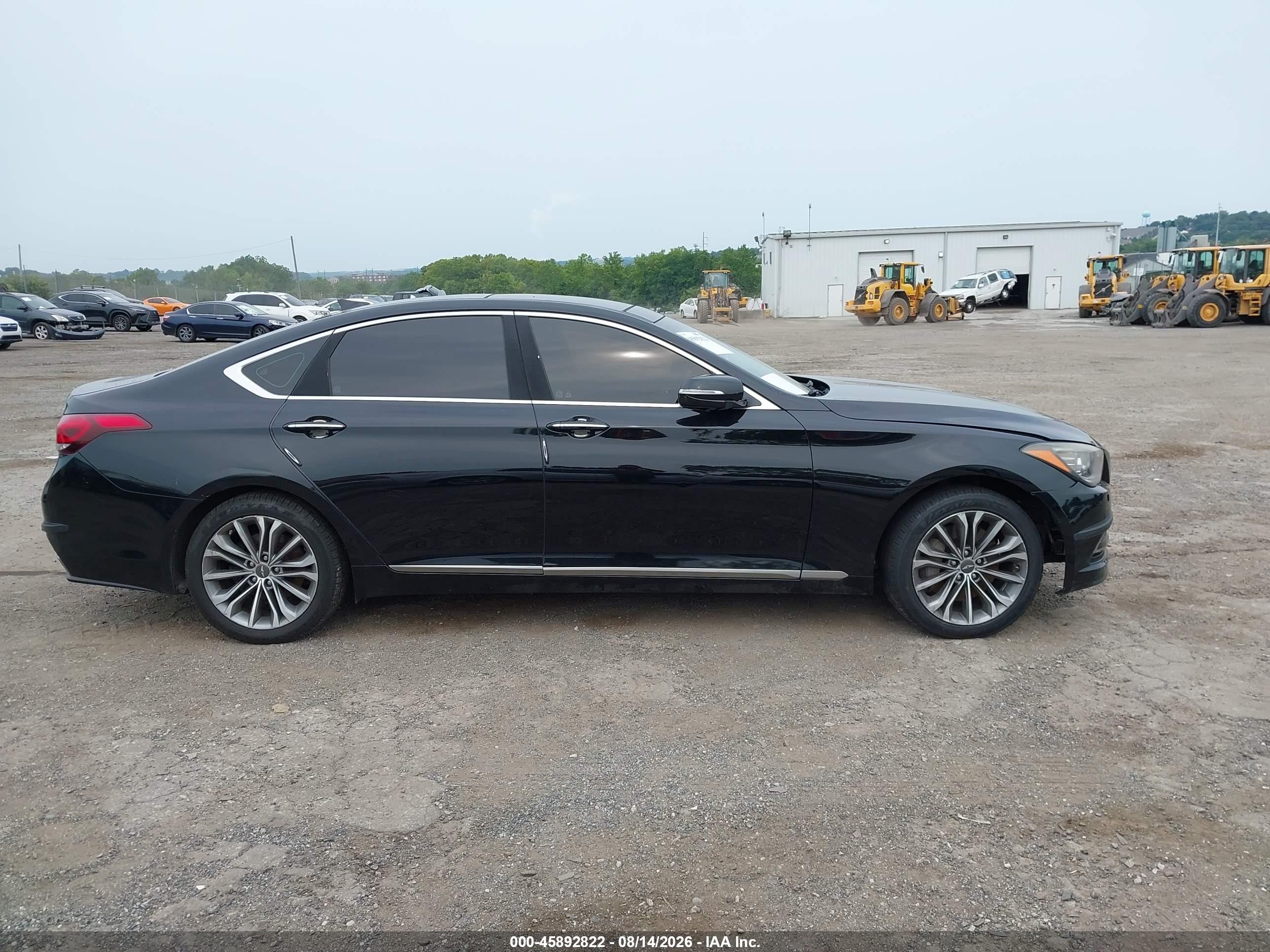 2015 Hyundai Genesis 3.8 Black vin: KMHGN4JE7FU101776