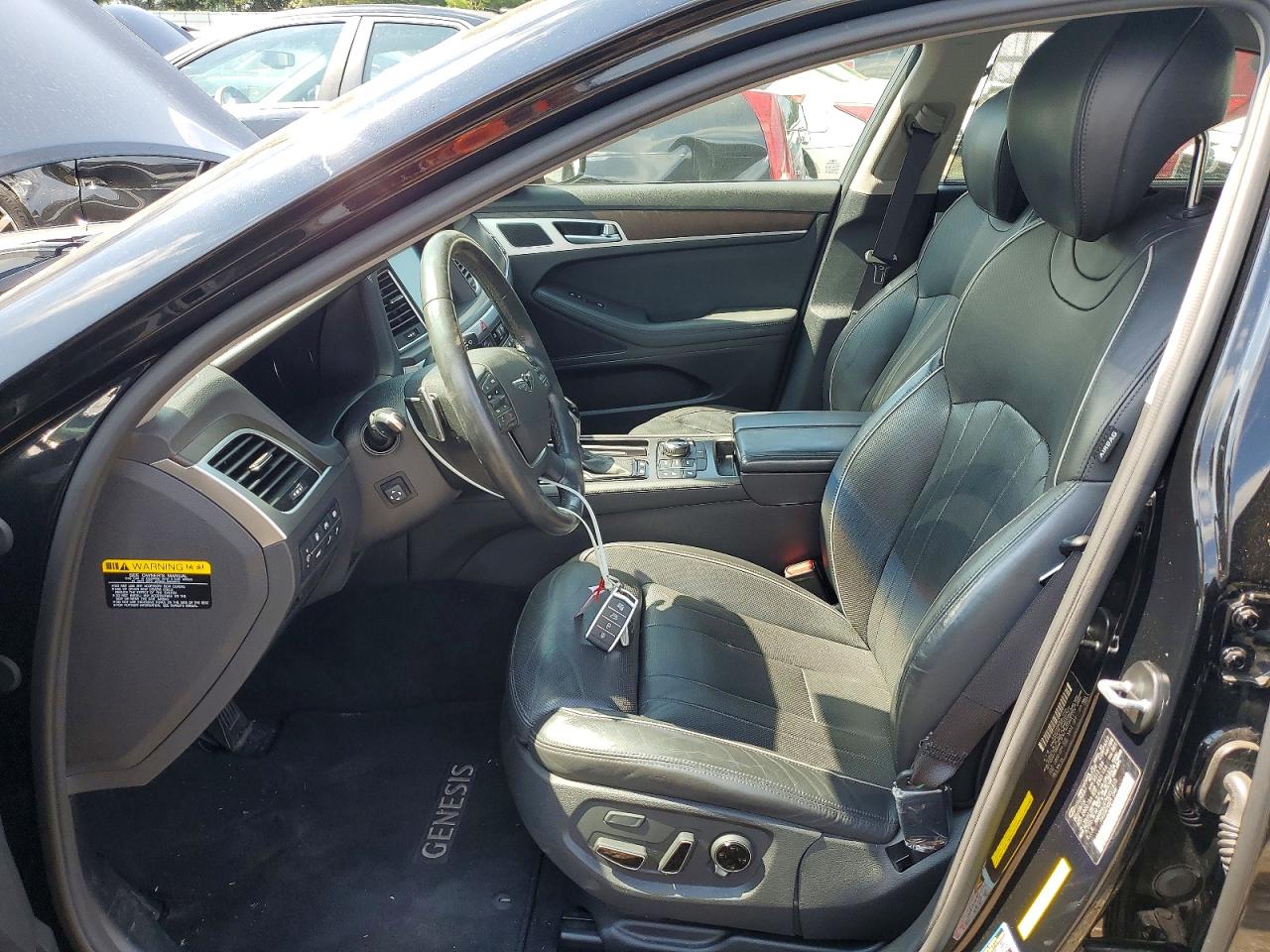2017 Genesis G80 3.8 Черный vin: KMHGN4JE7HU201413