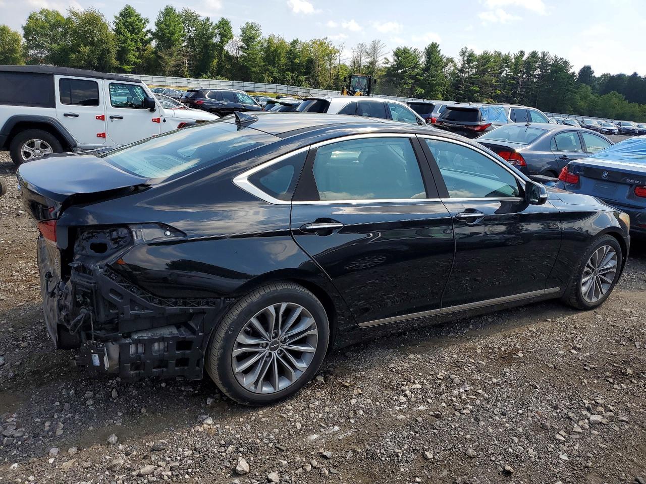 2017 Genesis G80 3.8 Черный vin: KMHGN4JE7HU201413