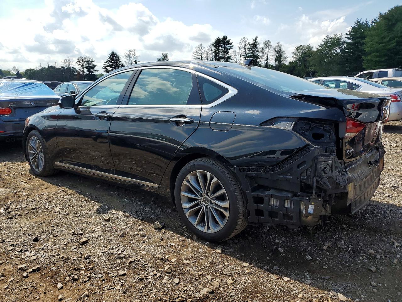 2017 Genesis G80 3.8 Черный vin: KMHGN4JE7HU201413