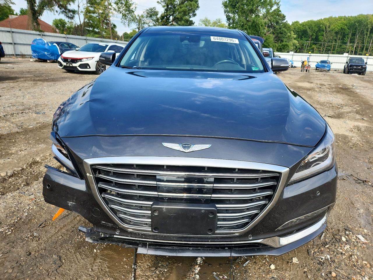 2018 Genesis G80 3.8 Black vin: KMHGN4JE7JU233607