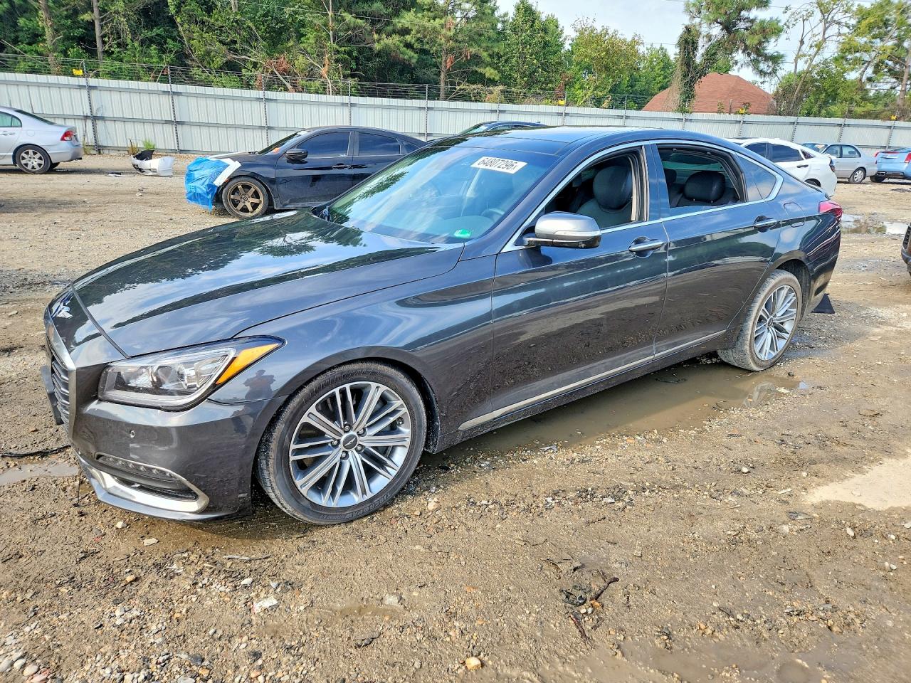 2018 Genesis G80 3.8 Black vin: KMHGN4JE7JU233607