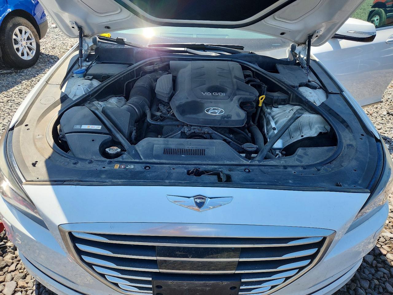 2015 Hyundai Genesis 3.8l Белый vin: KMHGN4JE8FU017076